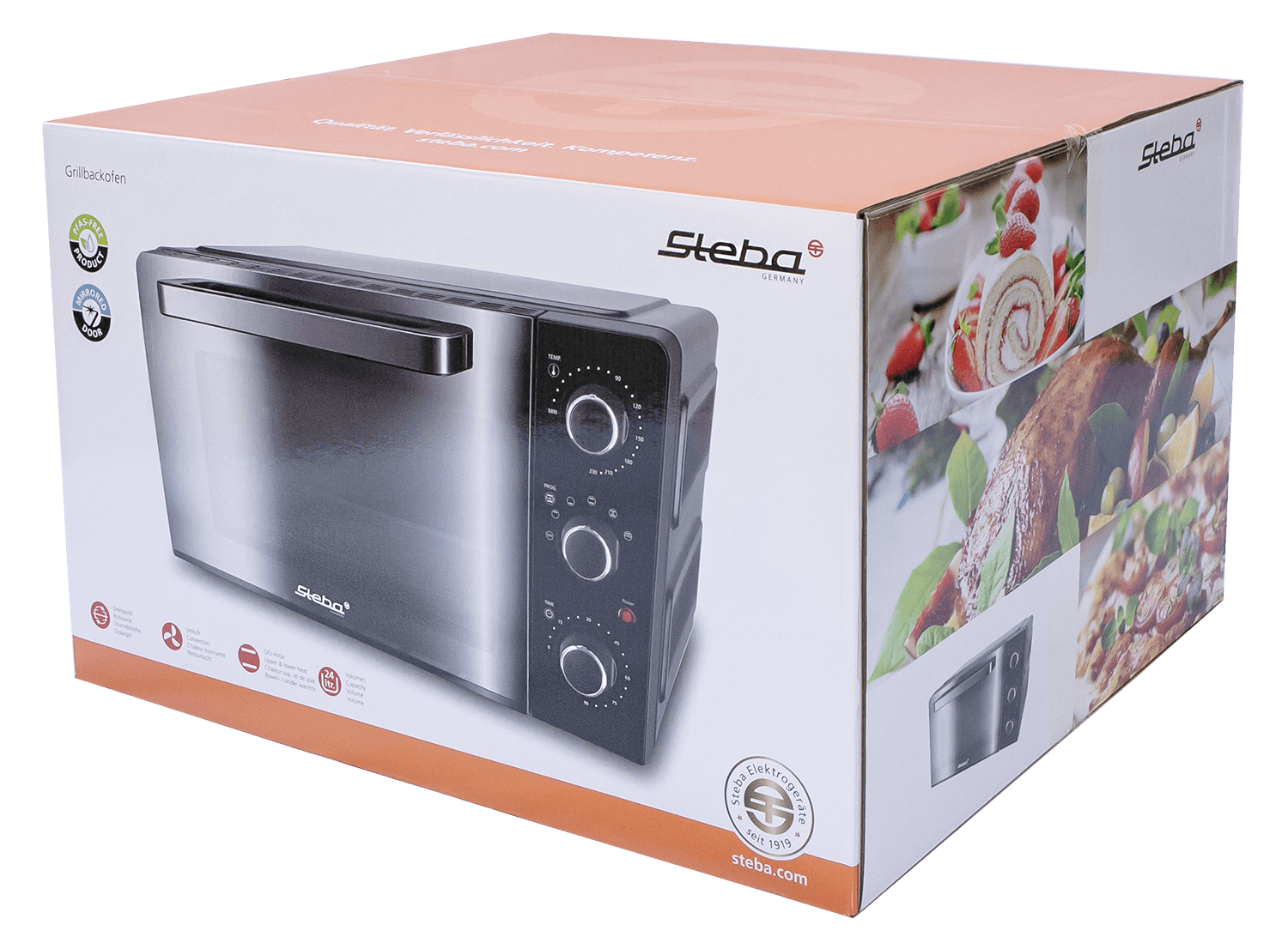 Steba KB 224 Grillbackofen – Multifunktionaler Mini-Backofen mit Grillfunktion für die Küche 6