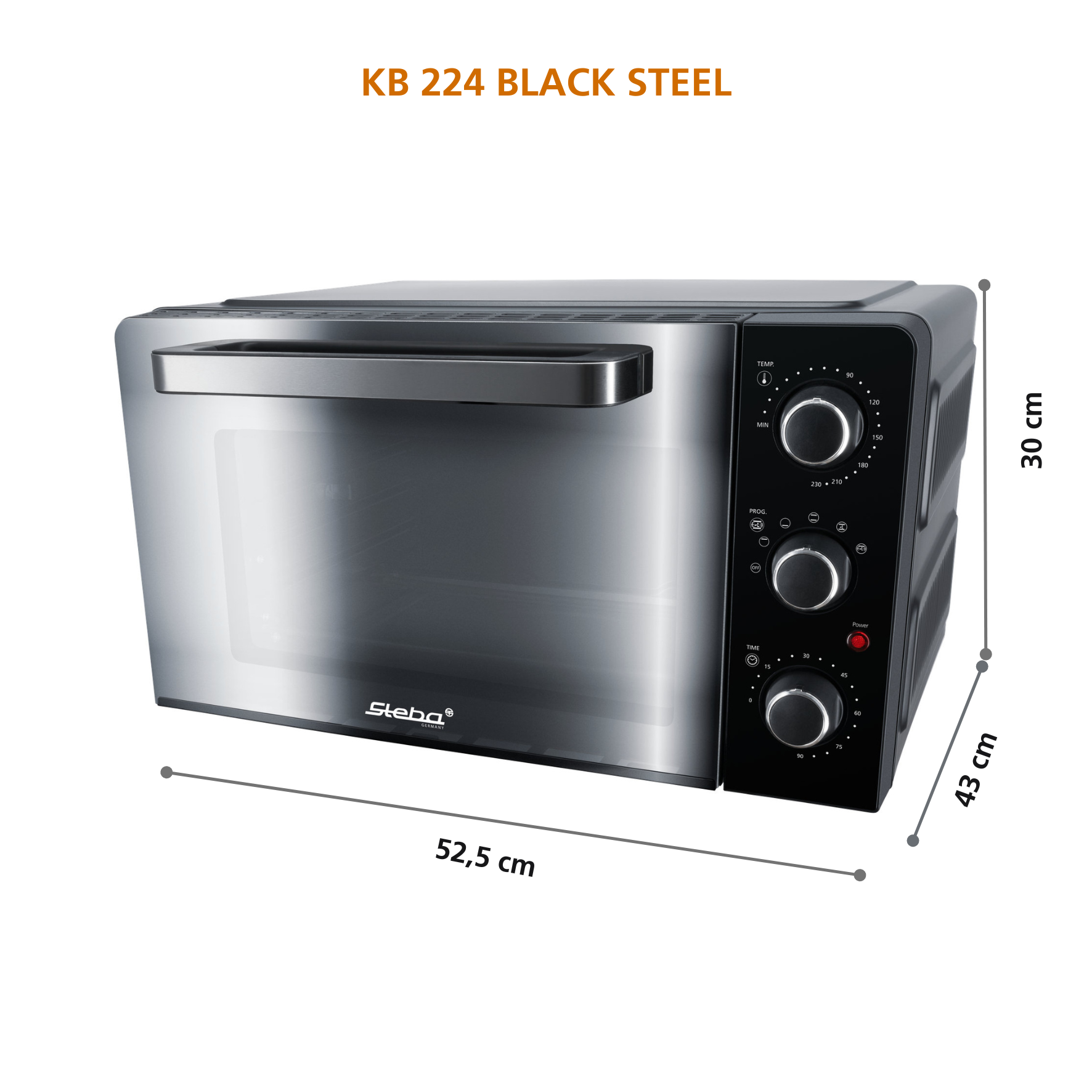 Steba KB 224 Grillbackofen – Multifunktionaler Mini-Backofen mit Grillfunktion für die Küche 13