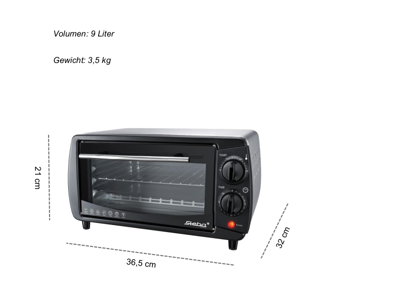 Steba KB 9.2 Toastofen – Kompakter Mini-Backofen mit Grillfunktion für perfekte Toast- & Backergebnisse 8