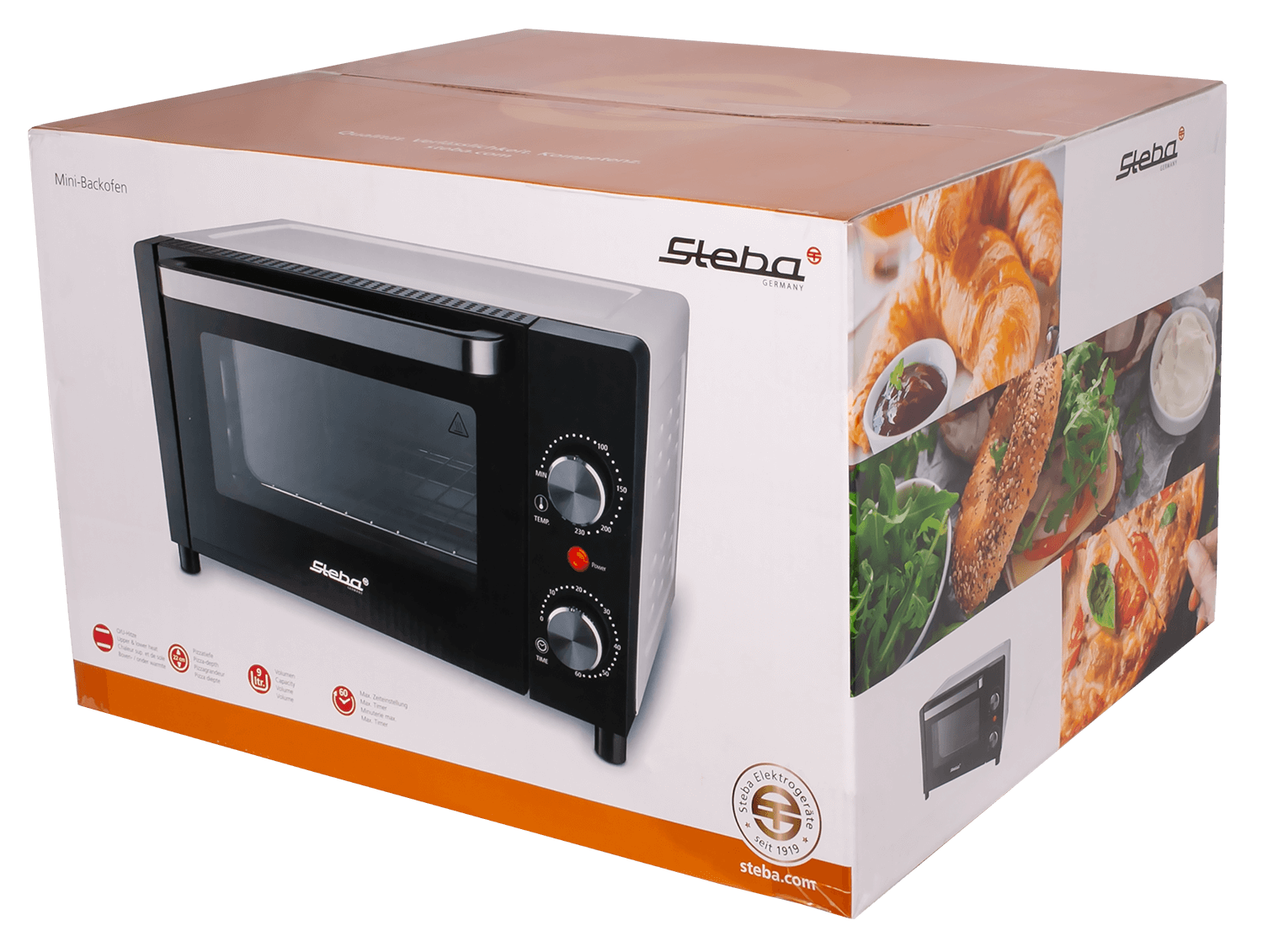 Steba KB A9 Mini Backofen – Kompakter Tisch-Ofen zum Backen, Grillen & Toasten 5