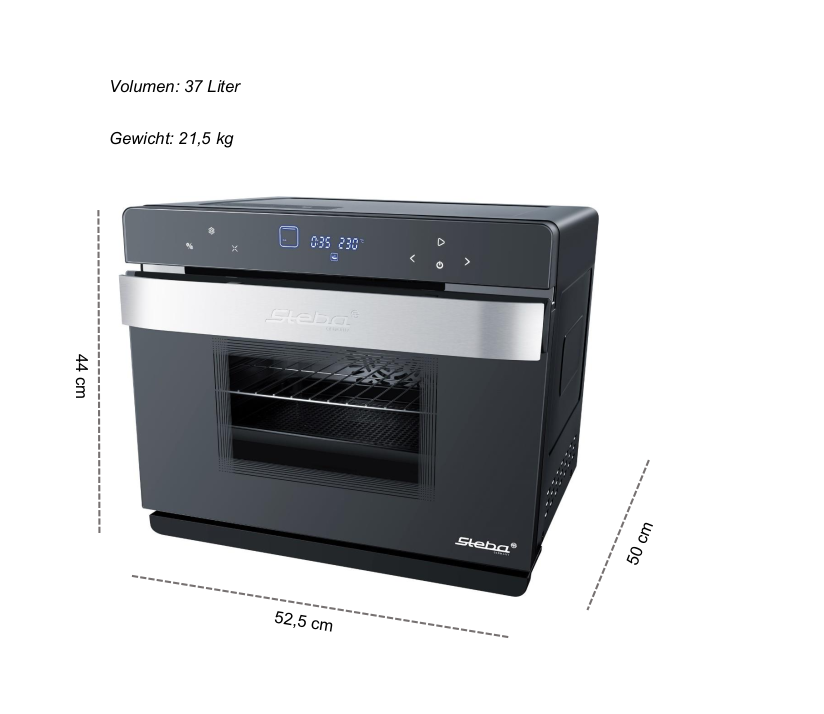 Steba DG 40 Multifunktions-Dampfbackofen – Gesund Kochen & Backen mit Dampf- und Heißluftfunktion 9