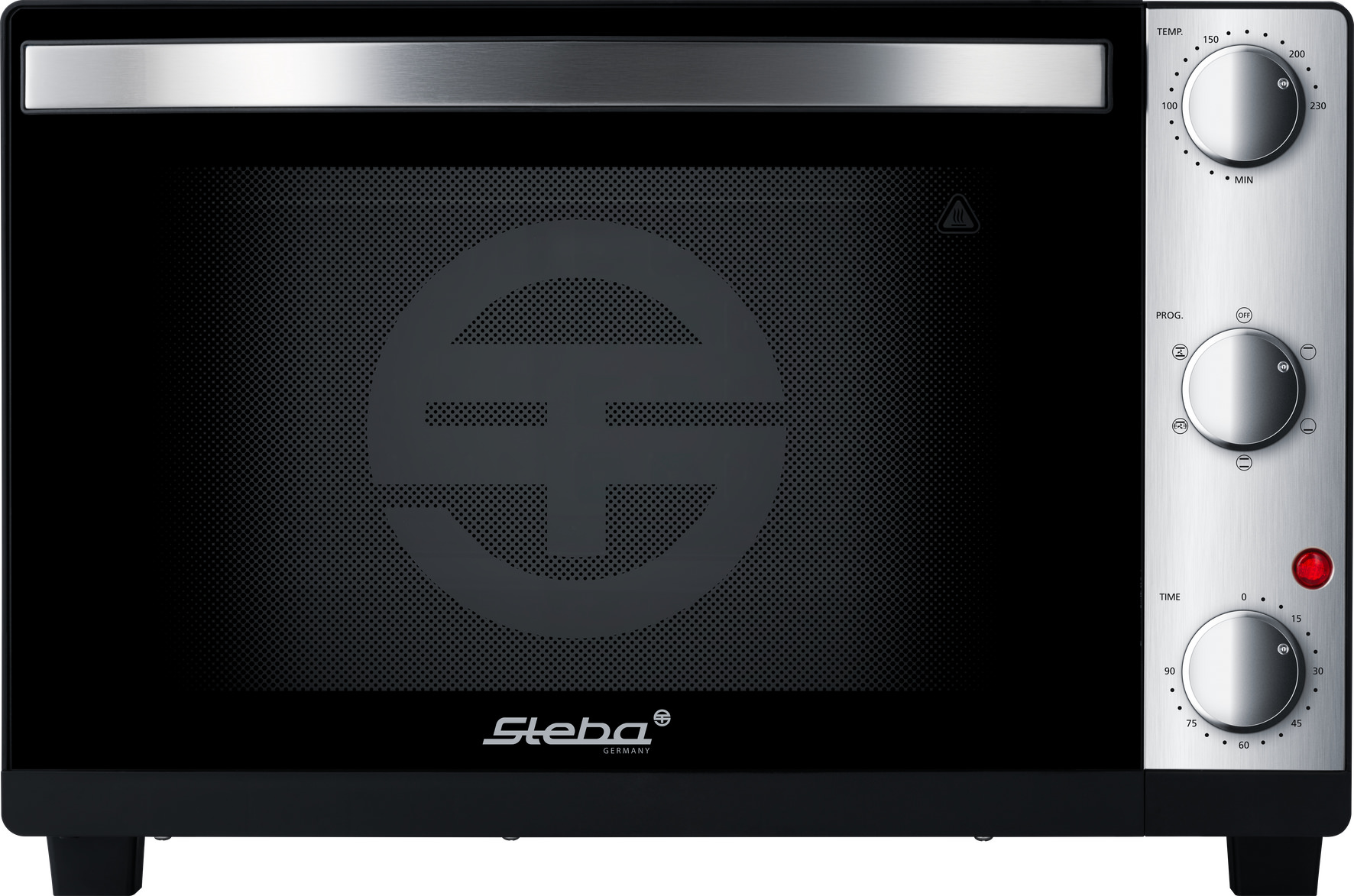 Steba KB 324 Steel Deluxe Grill-Backofen – Kompakter Tischbackofen mit Grillfunktion aus Edelstahl