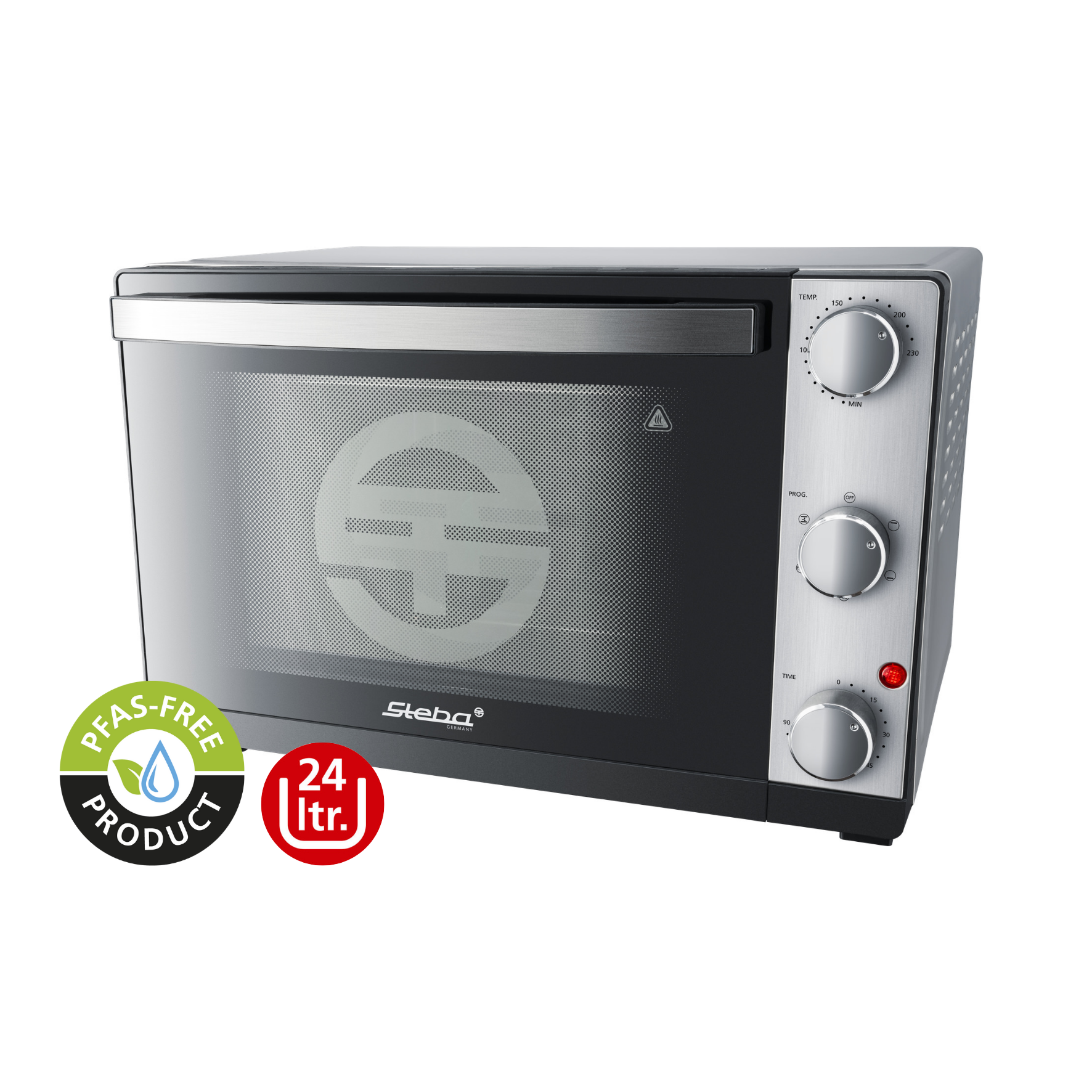 Steba KB 324 Steel Deluxe Grill-Backofen – Kompakter Tischbackofen mit Grillfunktion aus Edelstahl 3