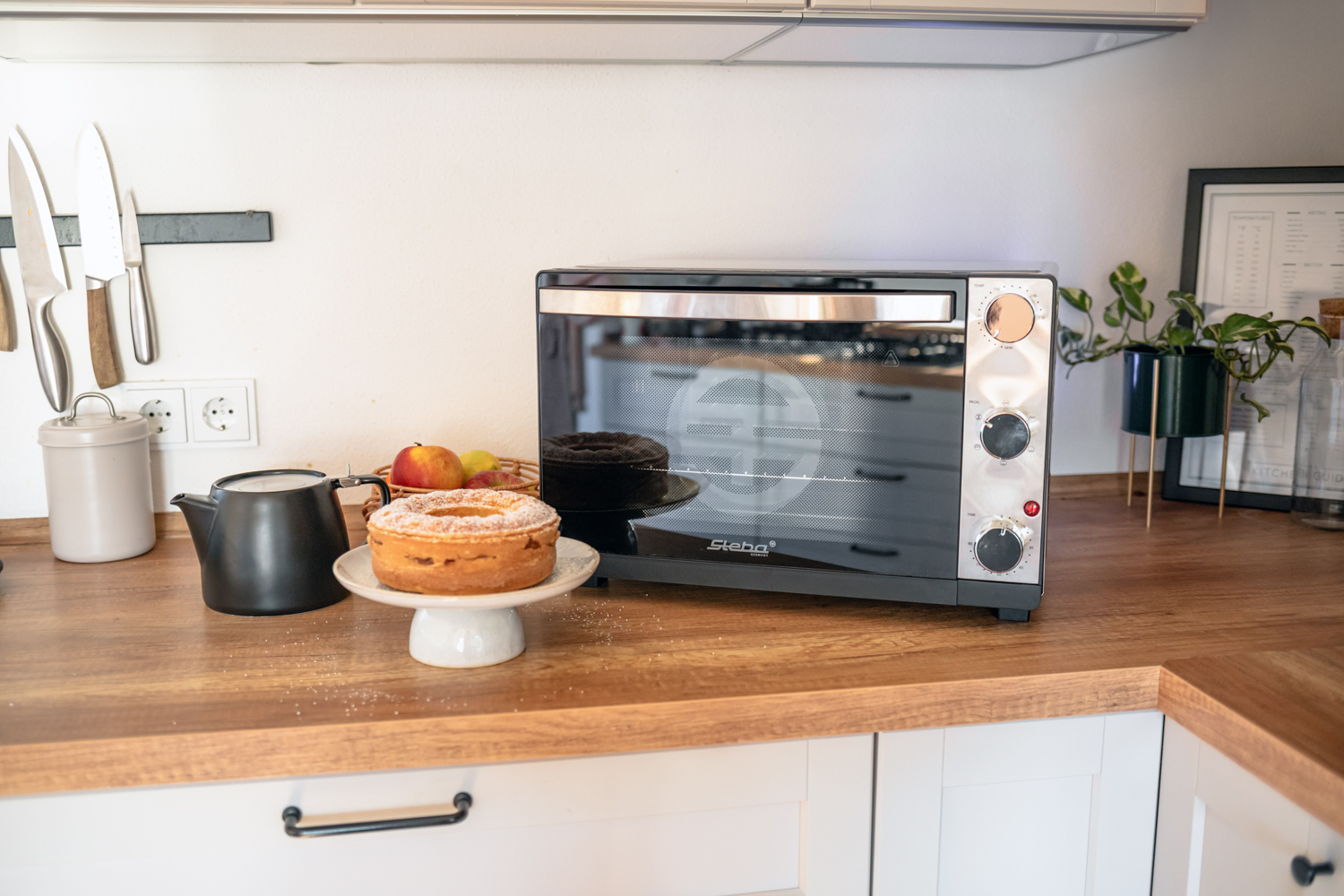 Steba KB 324 Steel Deluxe Grill-Backofen – Kompakter Tischbackofen mit Grillfunktion aus Edelstahl 4