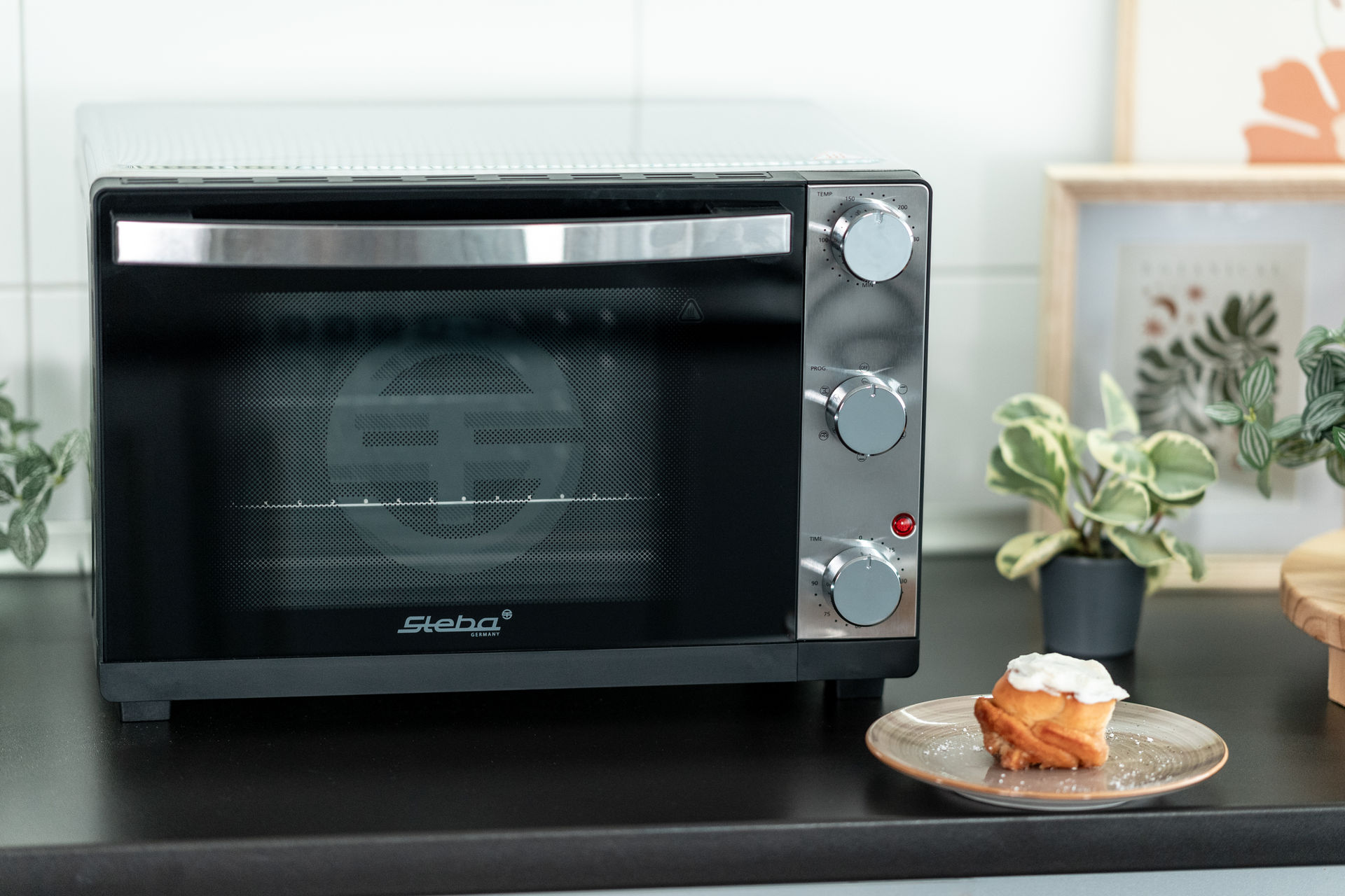 Steba KB 324 Steel Deluxe Grill-Backofen – Kompakter Tischbackofen mit Grillfunktion aus Edelstahl 7