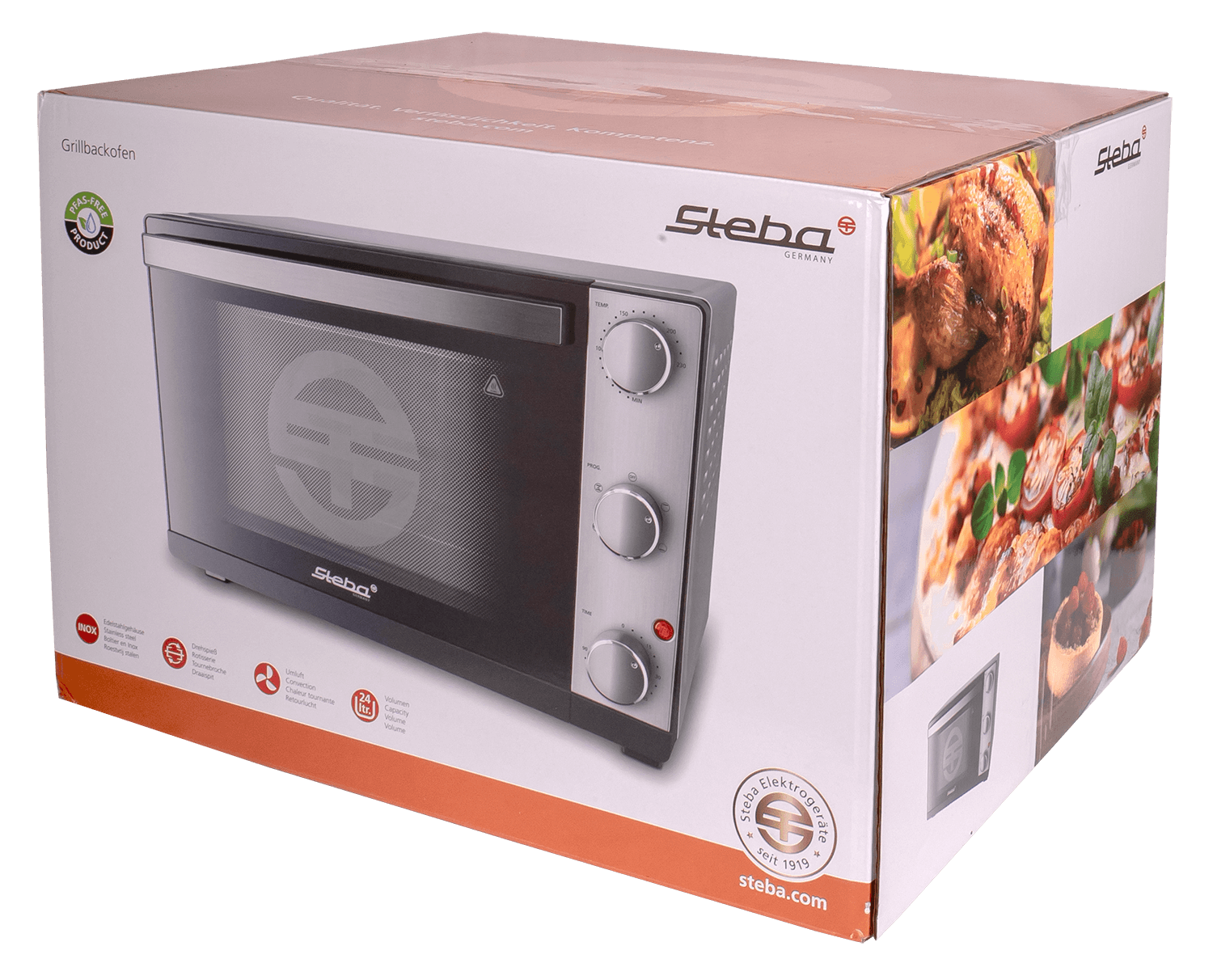 Steba KB 324 Steel Deluxe Grill-Backofen – Kompakter Tischbackofen mit Grillfunktion aus Edelstahl 11