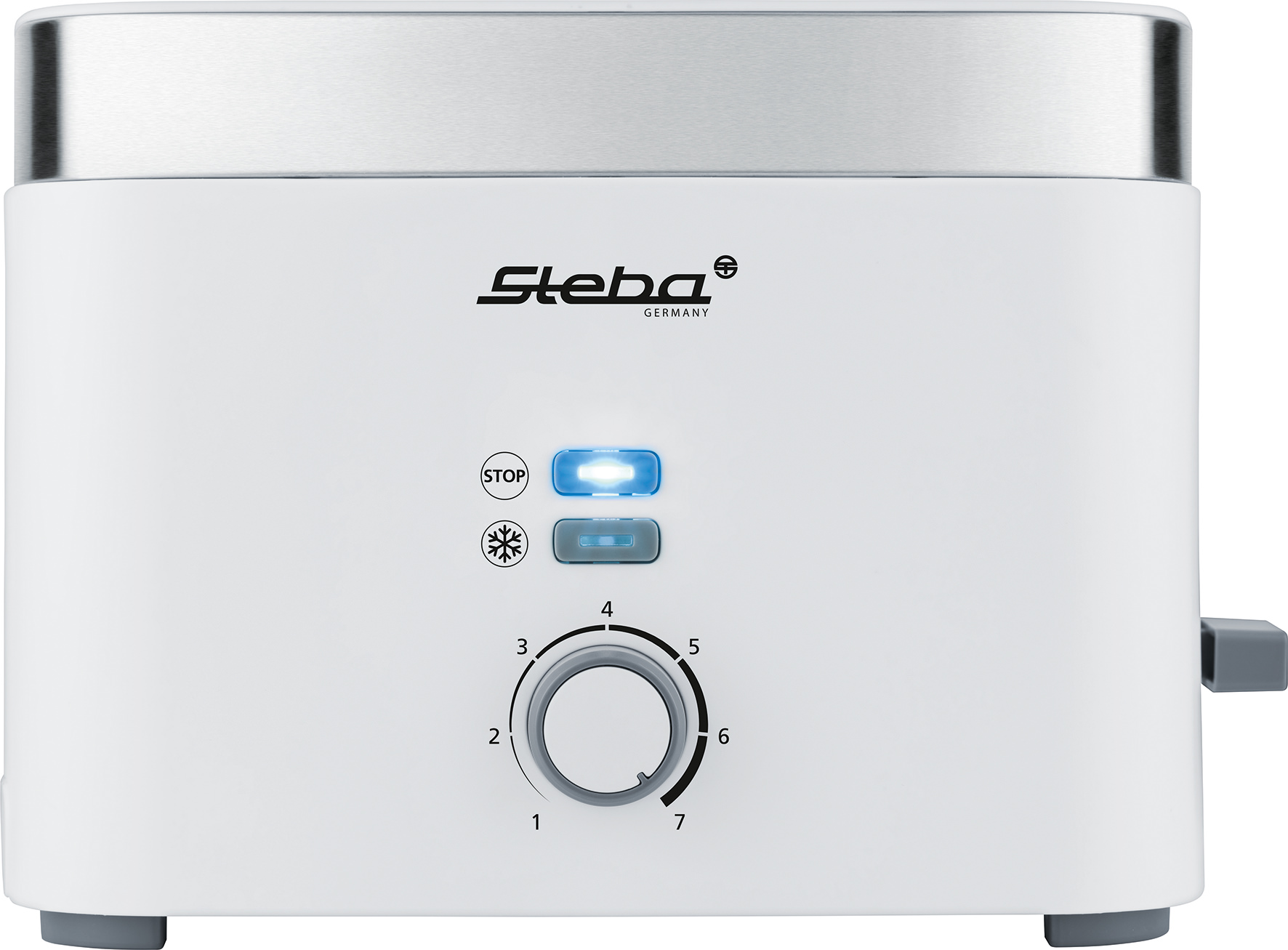 Steba TO 10 Toaster Bianco – Kompakter Langschlitz-Toaster in elegantem Weiß für perfektes Toasten