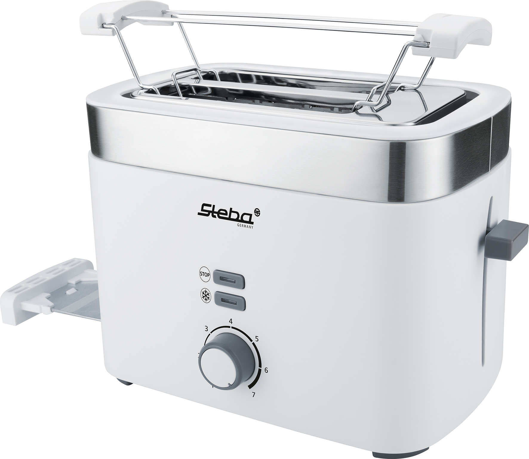 Steba TO 10 Toaster Bianco – Kompakter Langschlitz-Toaster in elegantem Weiß für perfektes Toasten 8
