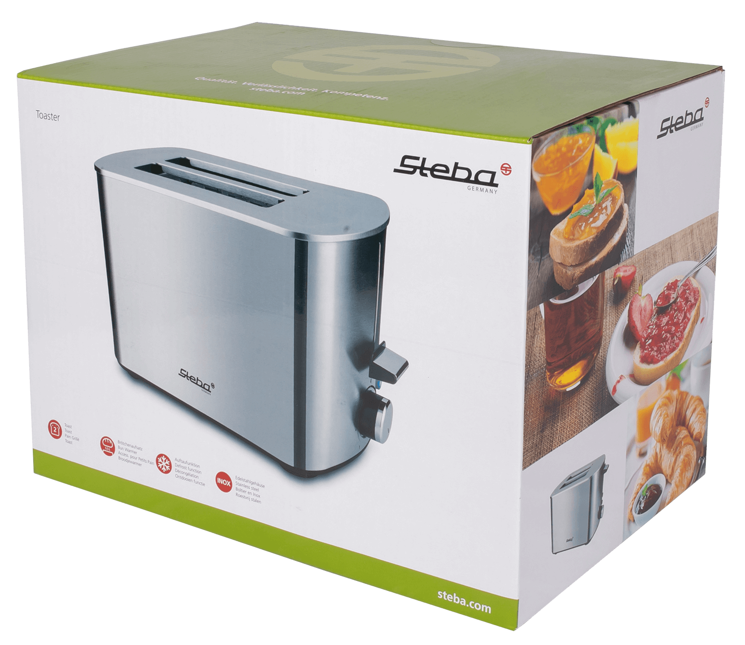 Steba TO 20 Toaster Inox – Edelstahl-Toaster mit modernem Design für perfektes Röstergebnis 3
