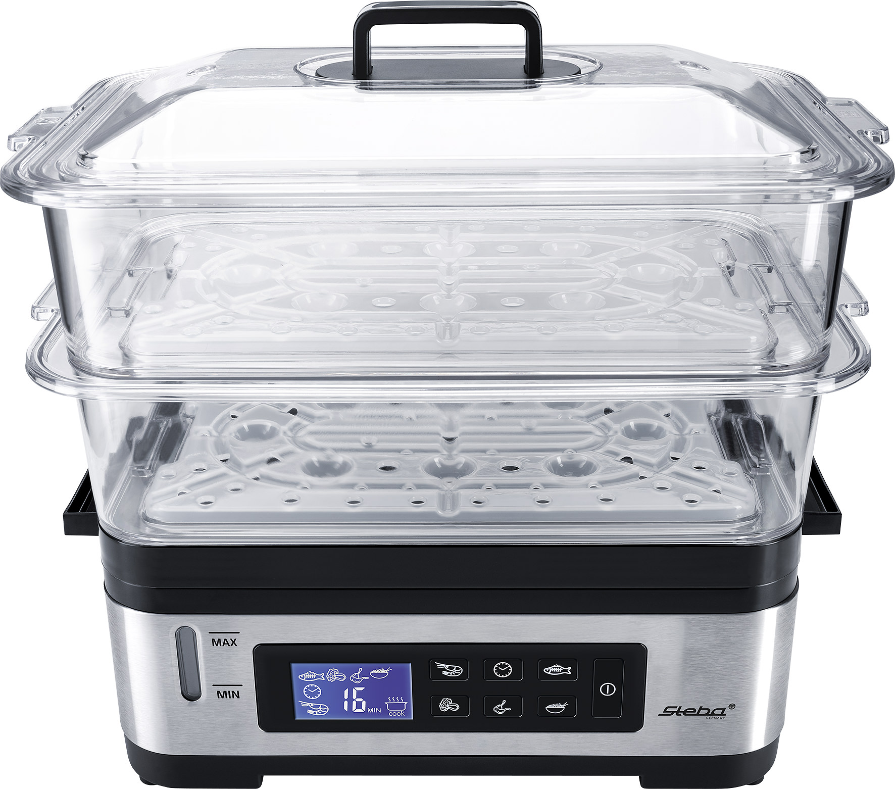 Steba DG 2 Dampfgarer – Gesundes Kochen mit Dampf, elektrischer Dampfkocher für Gemüse, Fisch & mehr 2