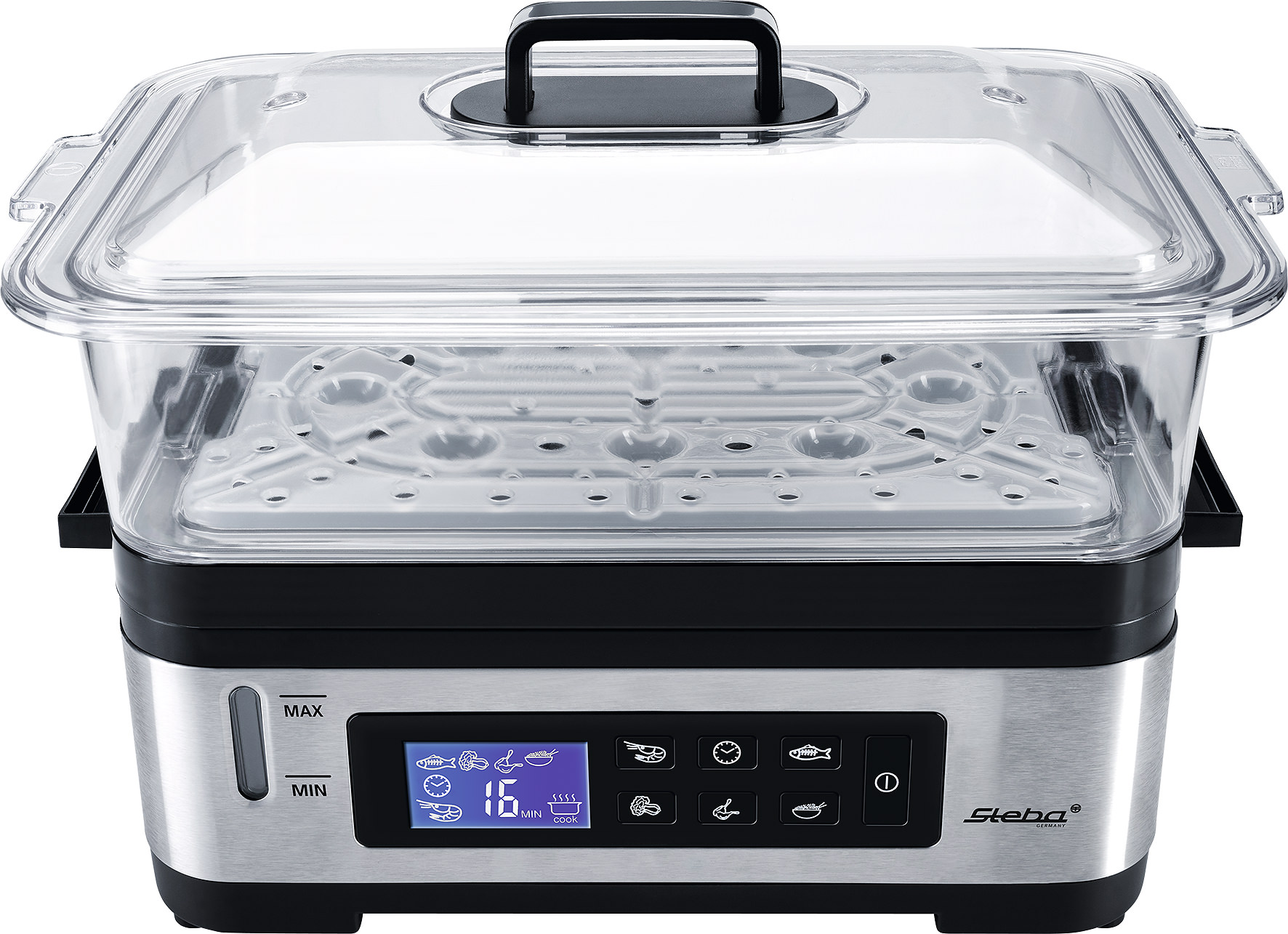 Steba DG 2 Dampfgarer – Gesundes Kochen mit Dampf, elektrischer Dampfkocher für Gemüse, Fisch & mehr 8