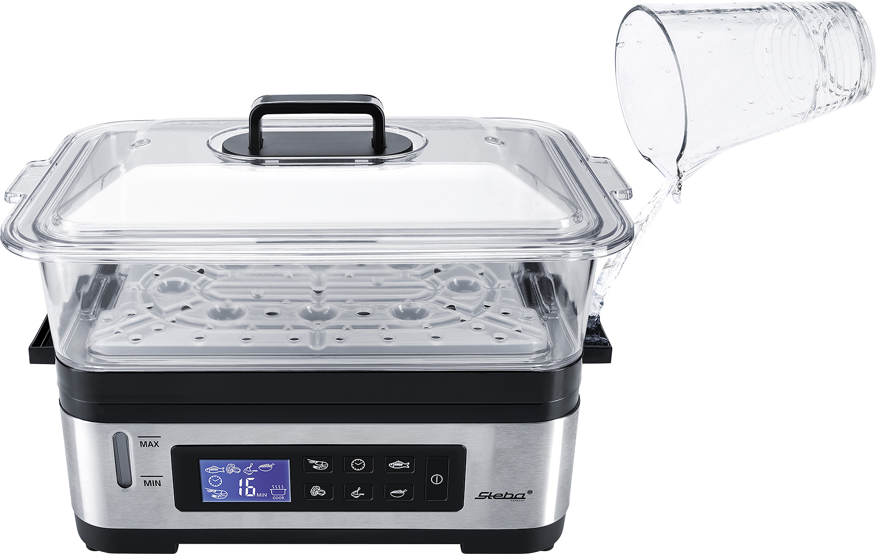 Steba DG 2 Dampfgarer – Gesundes Kochen mit Dampf, elektrischer Dampfkocher für Gemüse, Fisch & mehr 10