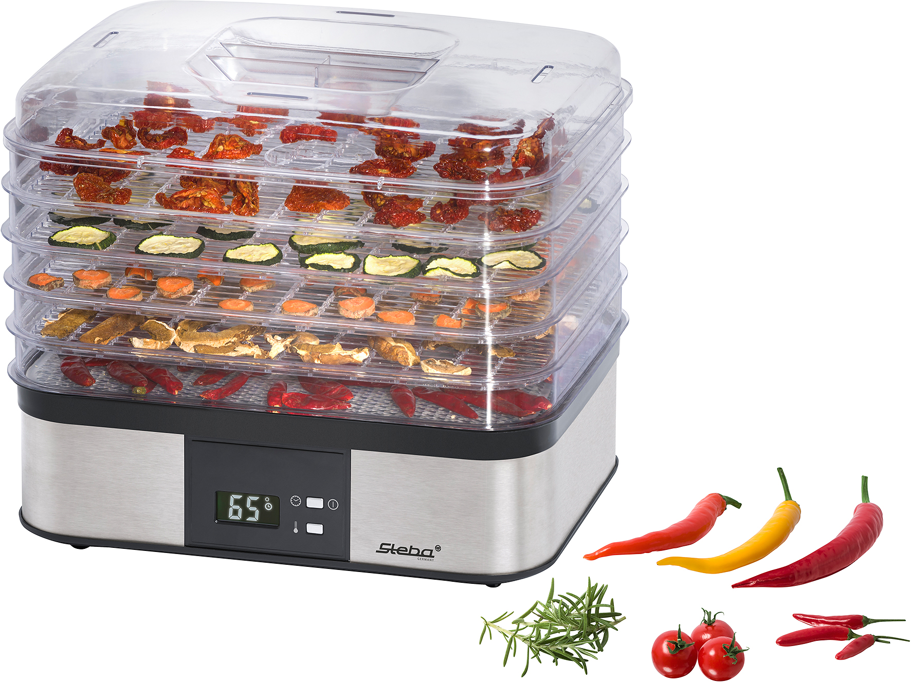 Steba ED 5 Elektrischer Dörrautomat – Schonend Trocknen von Obst, Gemüse, Kräutern & Fleisch 11