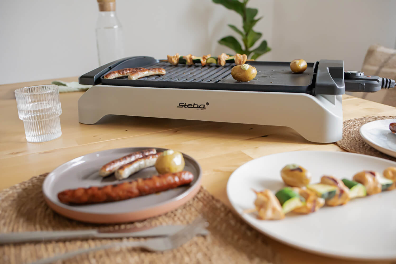 Steba VG 101 BBQ Tischgrill – Elektrischer Kontaktgrill für drinnen & draußen, kompakt & leistungsstark 3