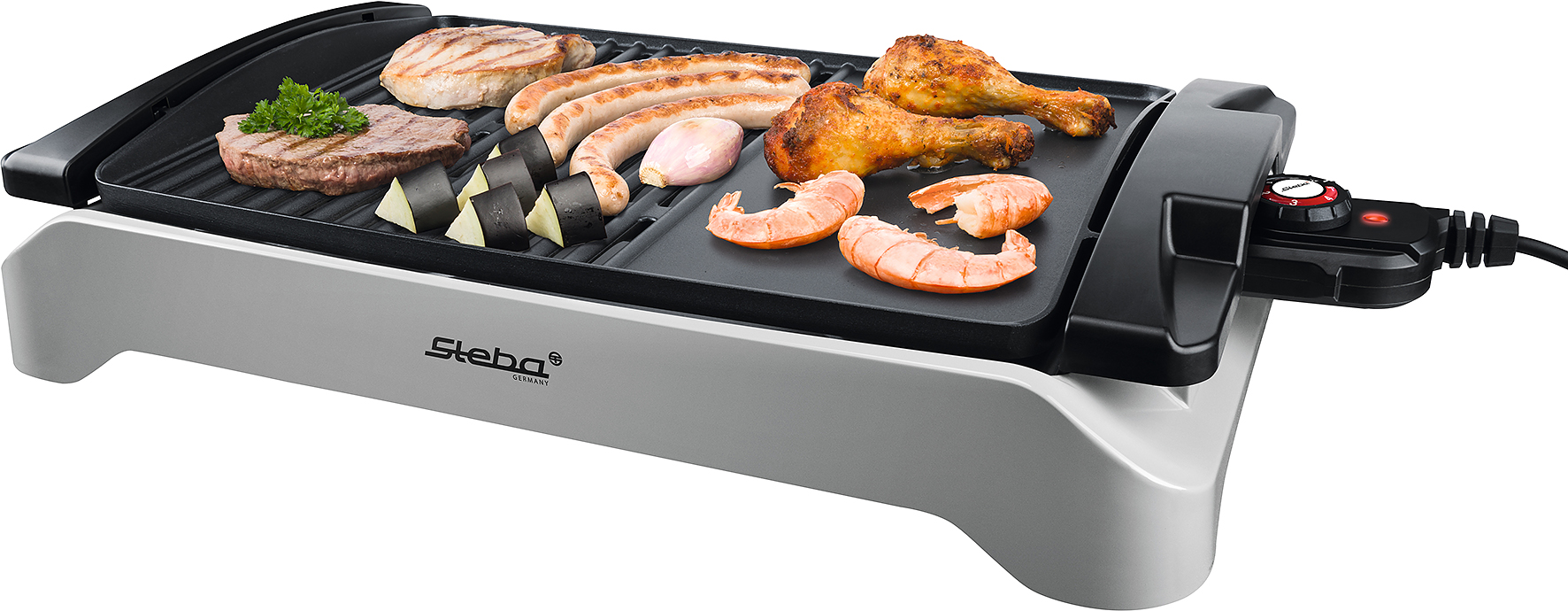 Steba VG 101 BBQ Tischgrill – Elektrischer Kontaktgrill für drinnen & draußen, kompakt & leistungsstark 5