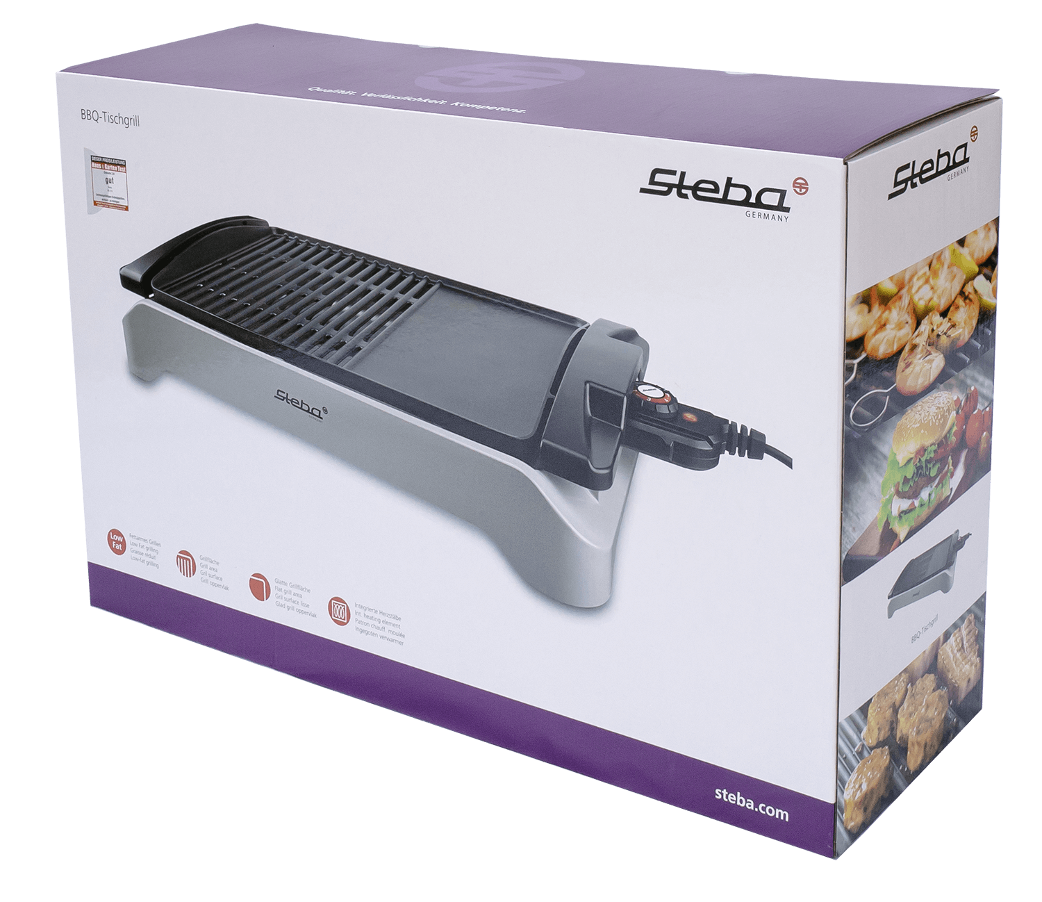 Steba VG 101 BBQ Tischgrill – Elektrischer Kontaktgrill für drinnen & draußen, kompakt & leistungsstark 6