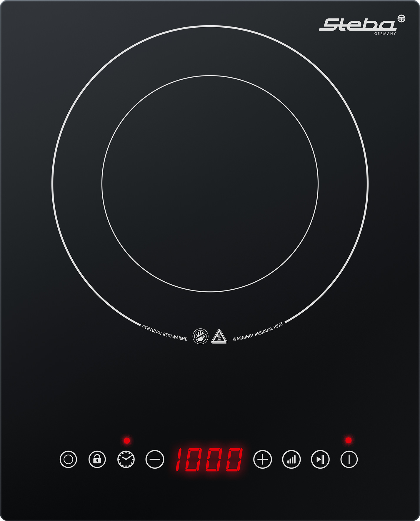 Steba HK 30 HIGH-LIGHT Kochfeld – Modernes Einbau-Kochfeld mit Halogentechnologie für präzises Kochen