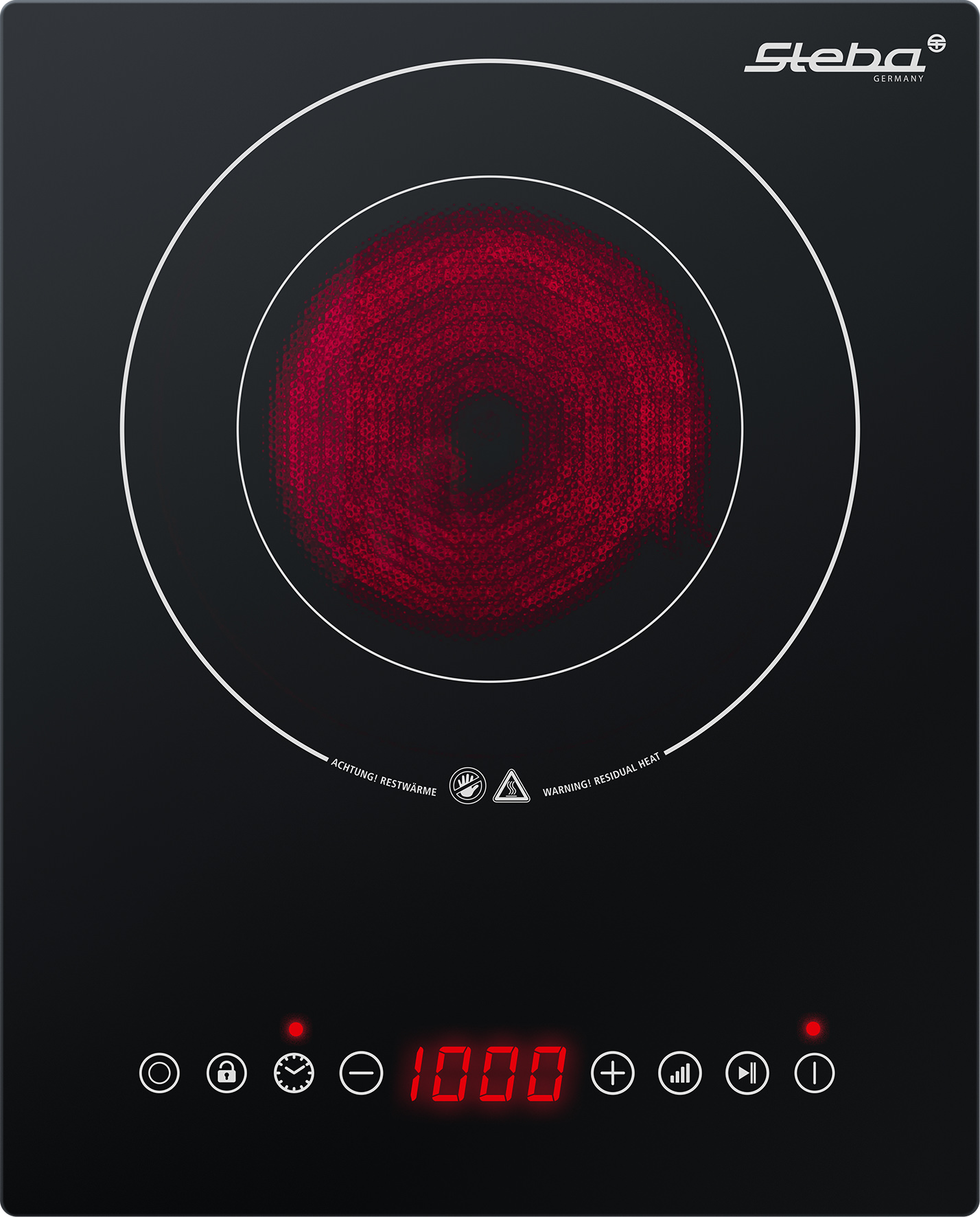 Steba HK 30 HIGH-LIGHT Kochfeld – Modernes Einbau-Kochfeld mit Halogentechnologie für präzises Kochen 2