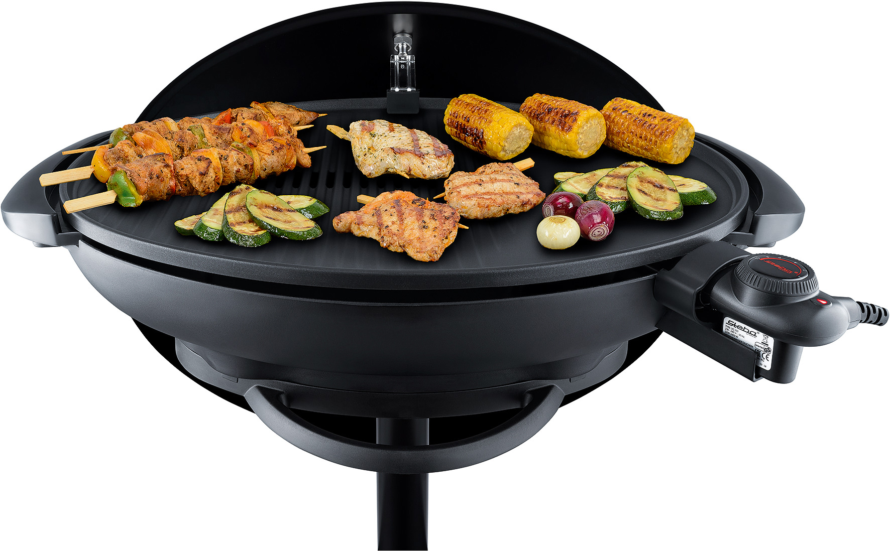 Steba VG 350 BBQ-Grill mit Haube – Elektrischer Standgrill für perfektes Grillerlebnis drinnen & draußen 3