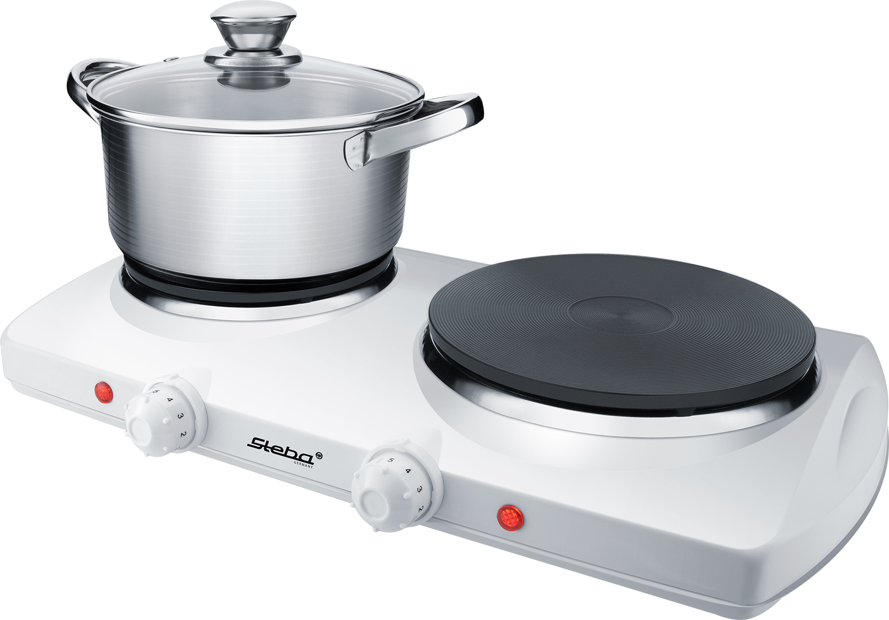 Steba KF 150 Doppel-Kochfeld | 2 Kochzonen | Kompaktes Elektro-Kochfeld für Küche & Camping 2