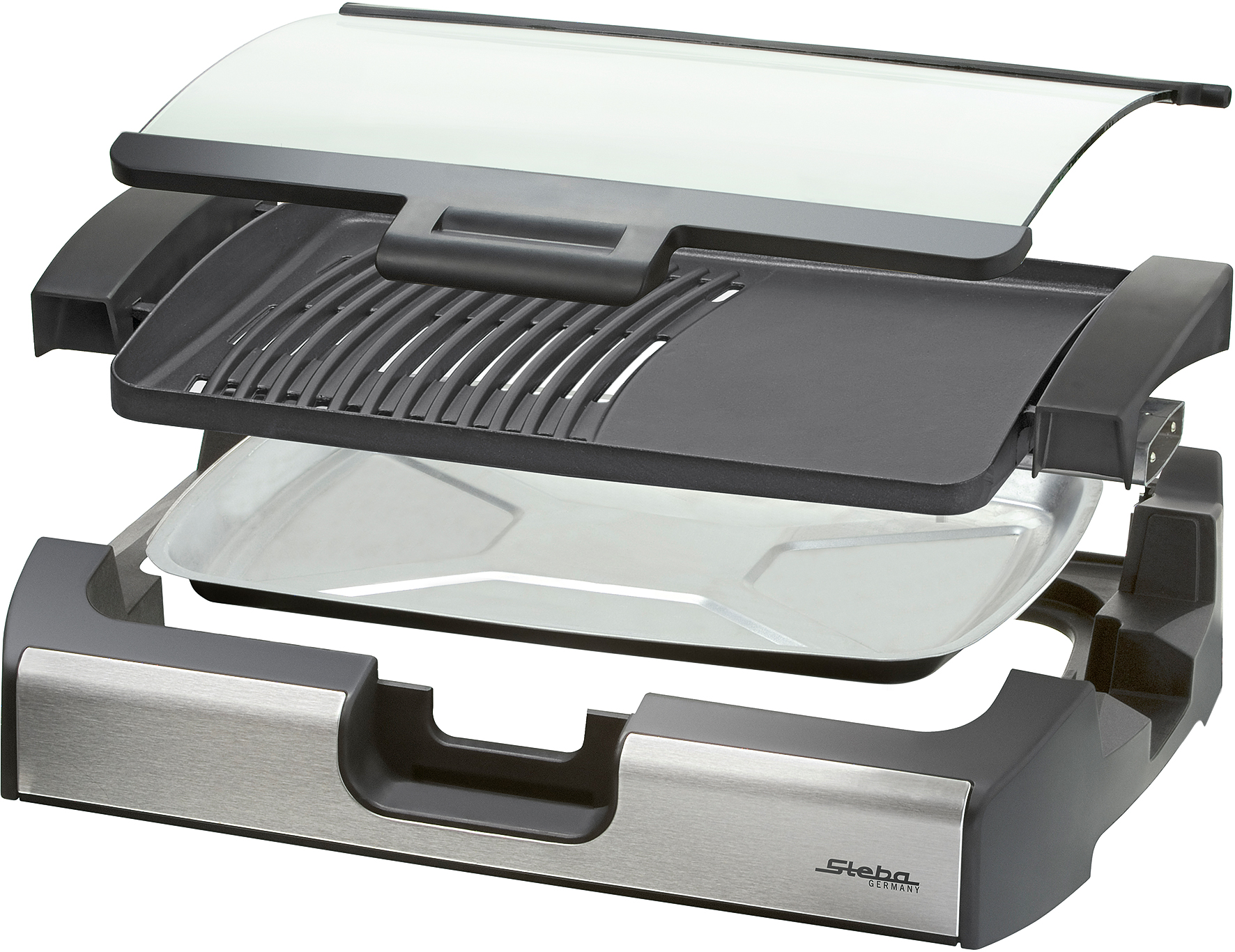 Steba VG 200 BBQ-Grill mit Glasdeckel – Elektrischer Tischgrill für perfektes Grillerlebnis 4