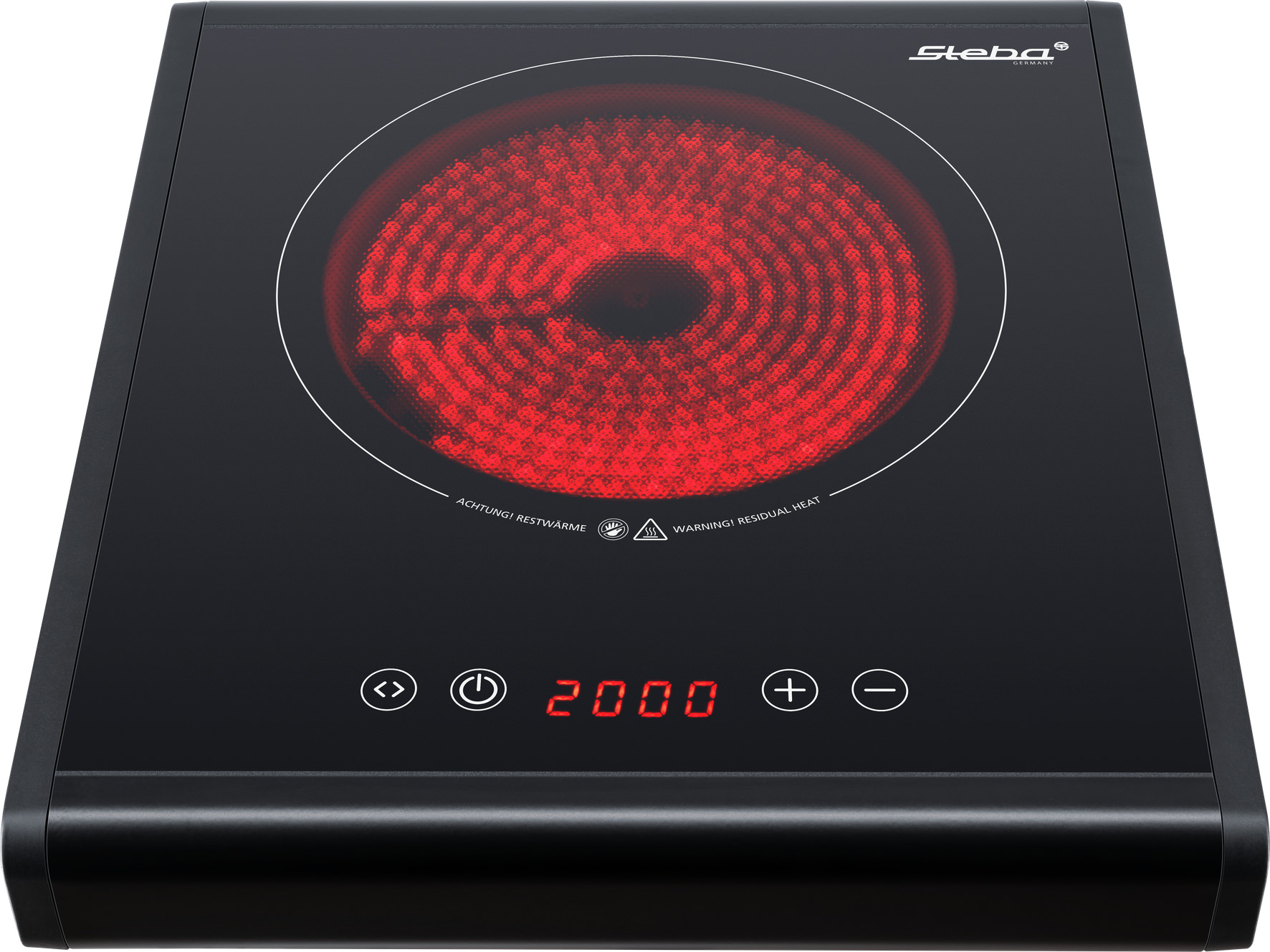 Steba HK 25 Glaskeramikkochfeld – Mobiles Einzelkochfeld mit präziser Temperaturregelung 4