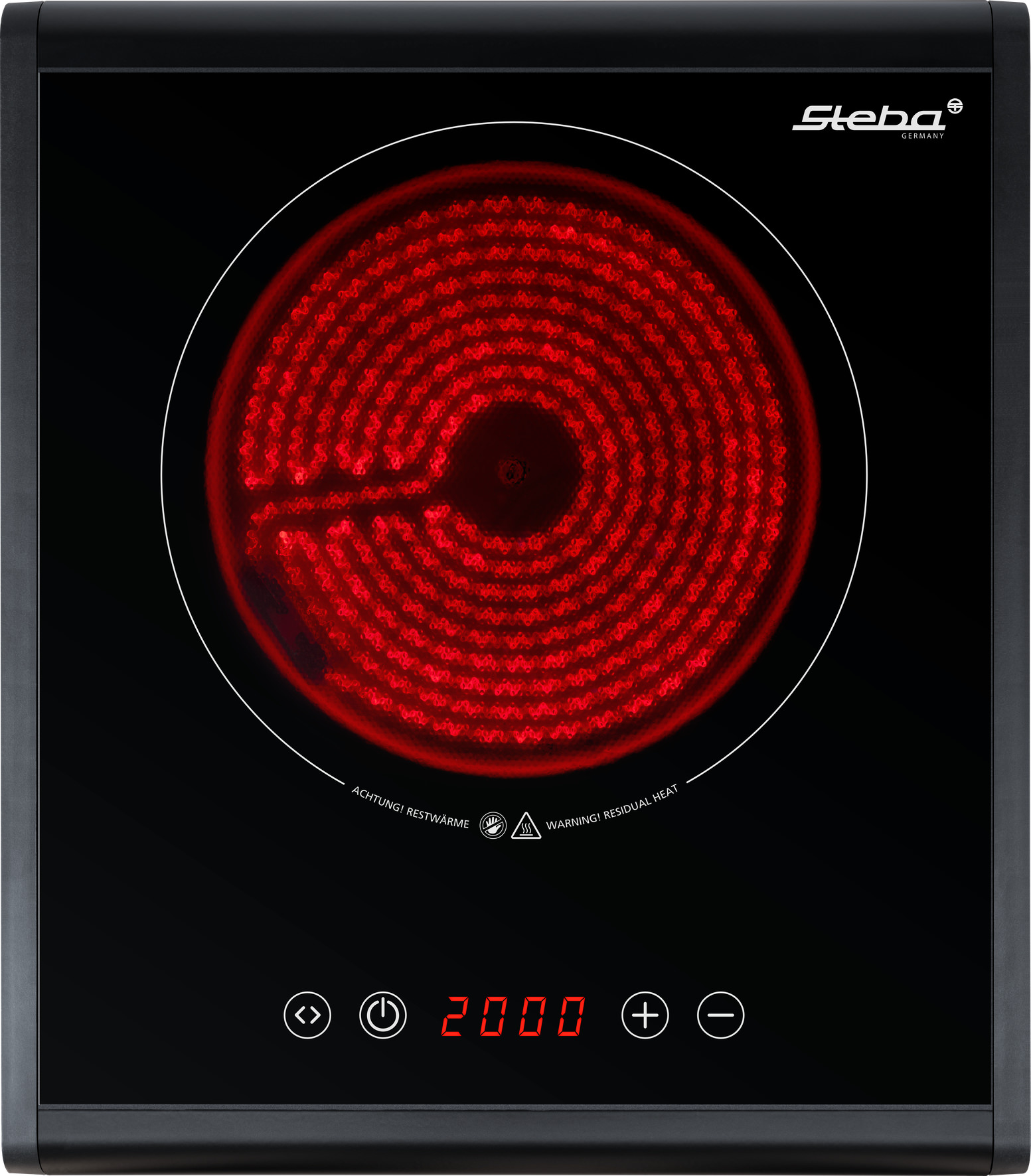 Steba HK 25 Glaskeramikkochfeld – Mobiles Einzelkochfeld mit präziser Temperaturregelung 11