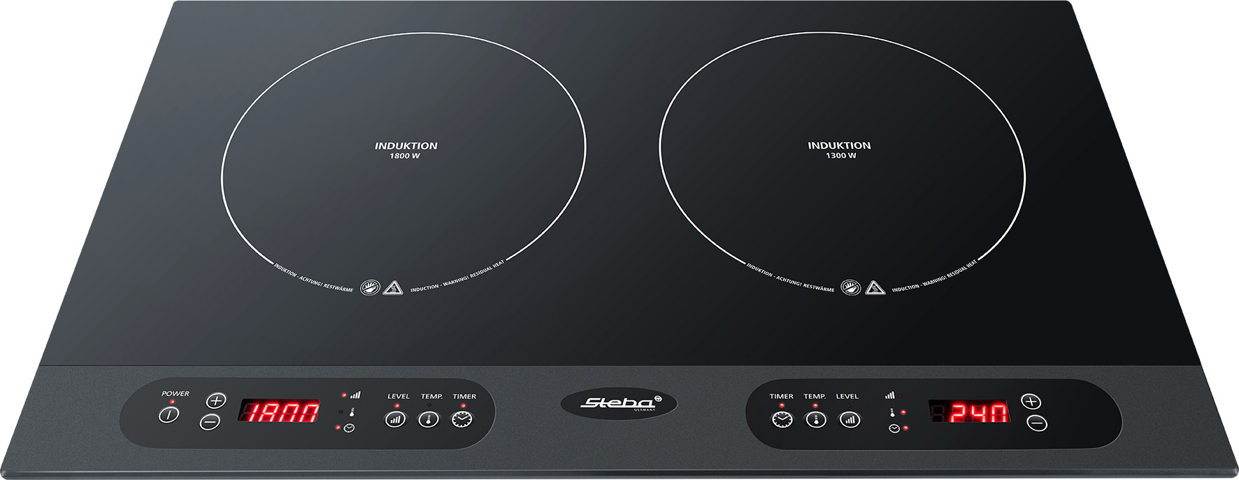 Steba IK 100 Induktions-Kochfeld – Mobiles Einzelkochfeld mit präziser Temperaturregelung für effizientes Kochen 3