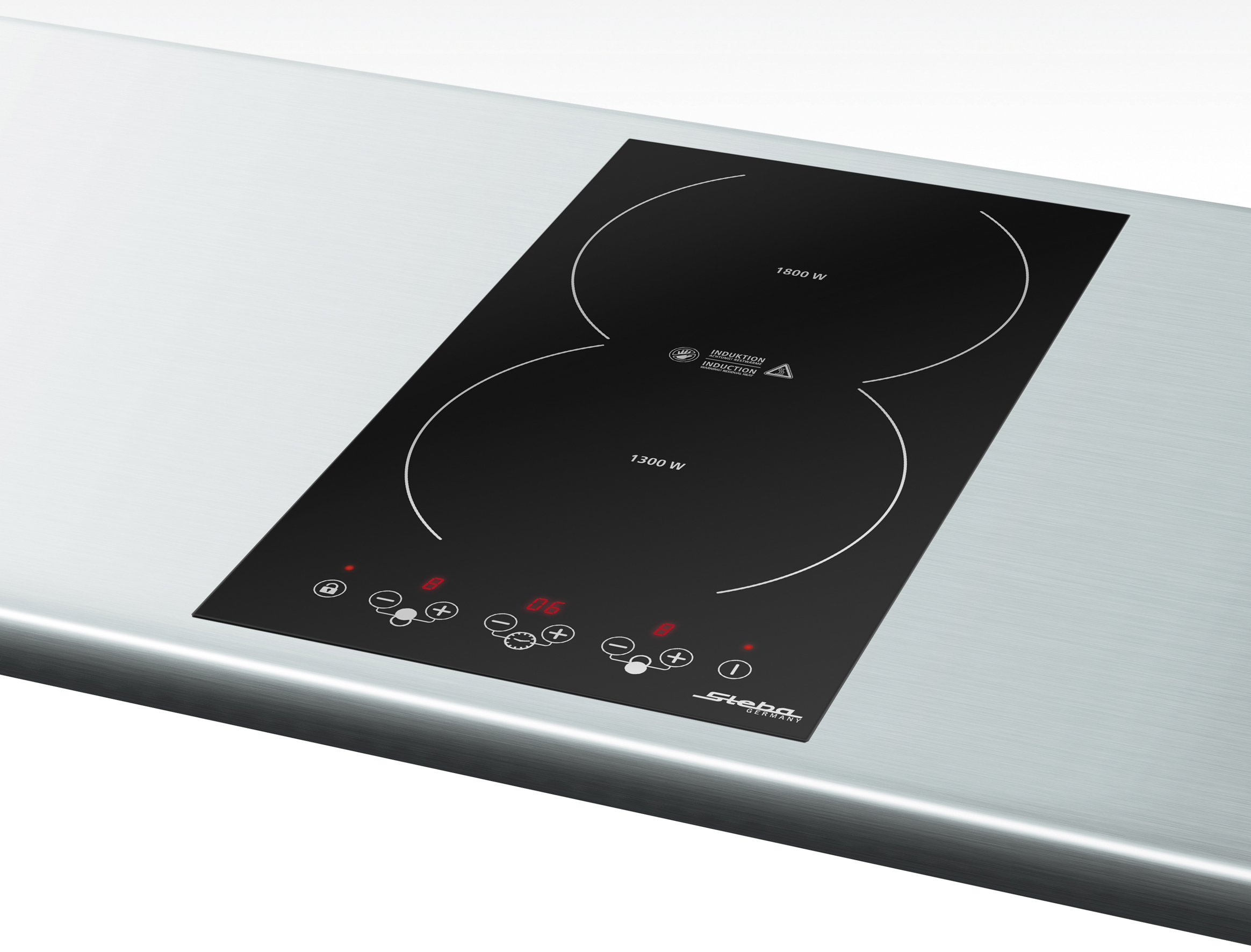 Steba IK 200 Domino Induktionskochfeld – flexibles Einbau-Kochfeld für präzises und energieeffizientes Kochen