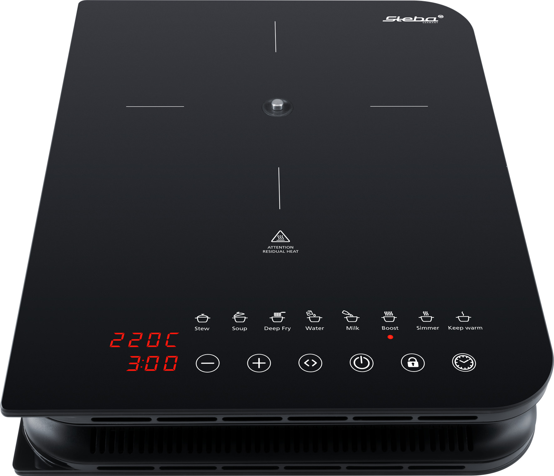 Steba IK 450 FOLD & COOK PRO Induktions-Kochplatte – klappbar, tragbar & leistungsstark