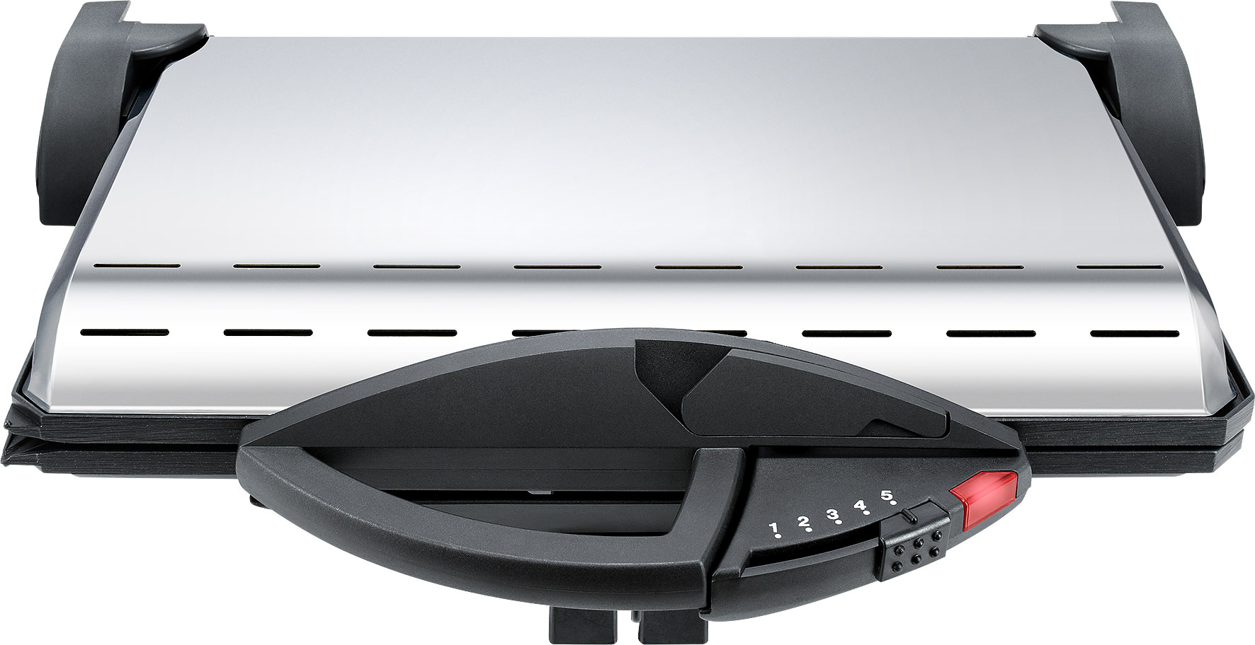 Steba PG 4.3 Kontaktgrill Chrom – Elektrischer Tischgrill mit Antihaftplatten für perfekte Grillresultate