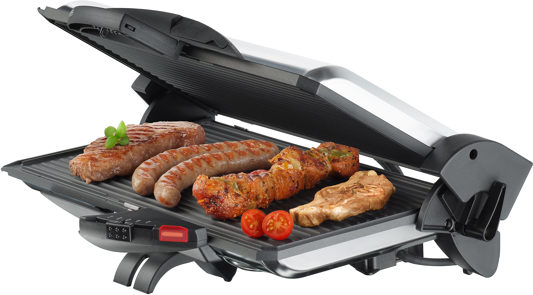 Steba PG 4.3 Kontaktgrill Chrom – Elektrischer Tischgrill mit Antihaftplatten für perfekte Grillresultate 11