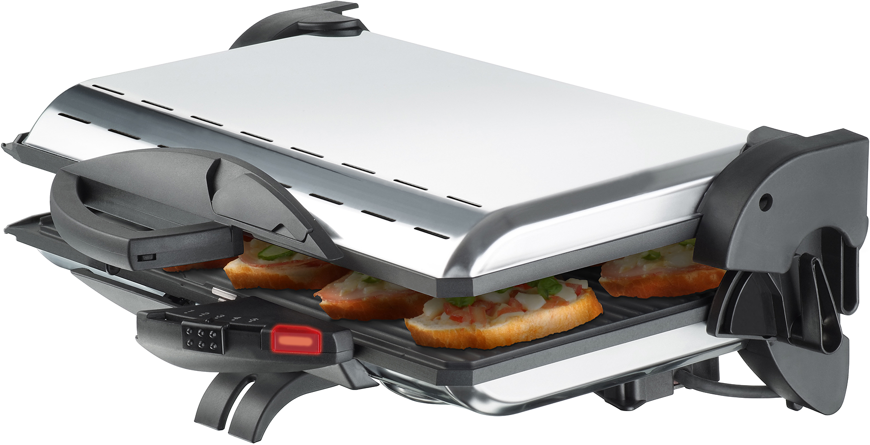 Steba PG 4.3 Kontaktgrill Chrom – Elektrischer Tischgrill mit Antihaftplatten für perfekte Grillresultate 12