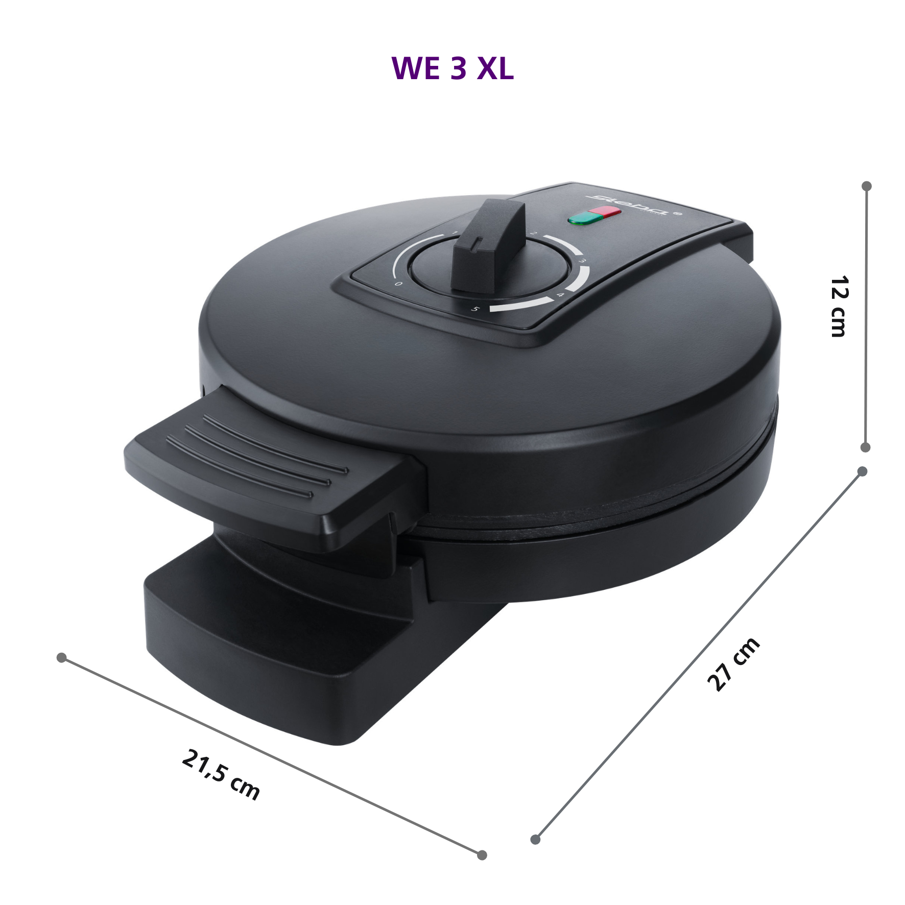 Steba WE 3 XL Waffeleisen – Großes Backeisen für knusprige Waffeln | Antihaftbeschichtung | XL-Format 5