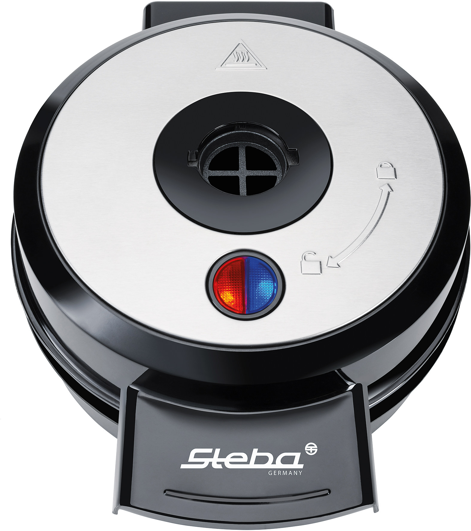 Steba WE 20 Waffeleisen Schwarz – Antihaft-Backplatten für knusprige Waffeln, kompaktes Design 3