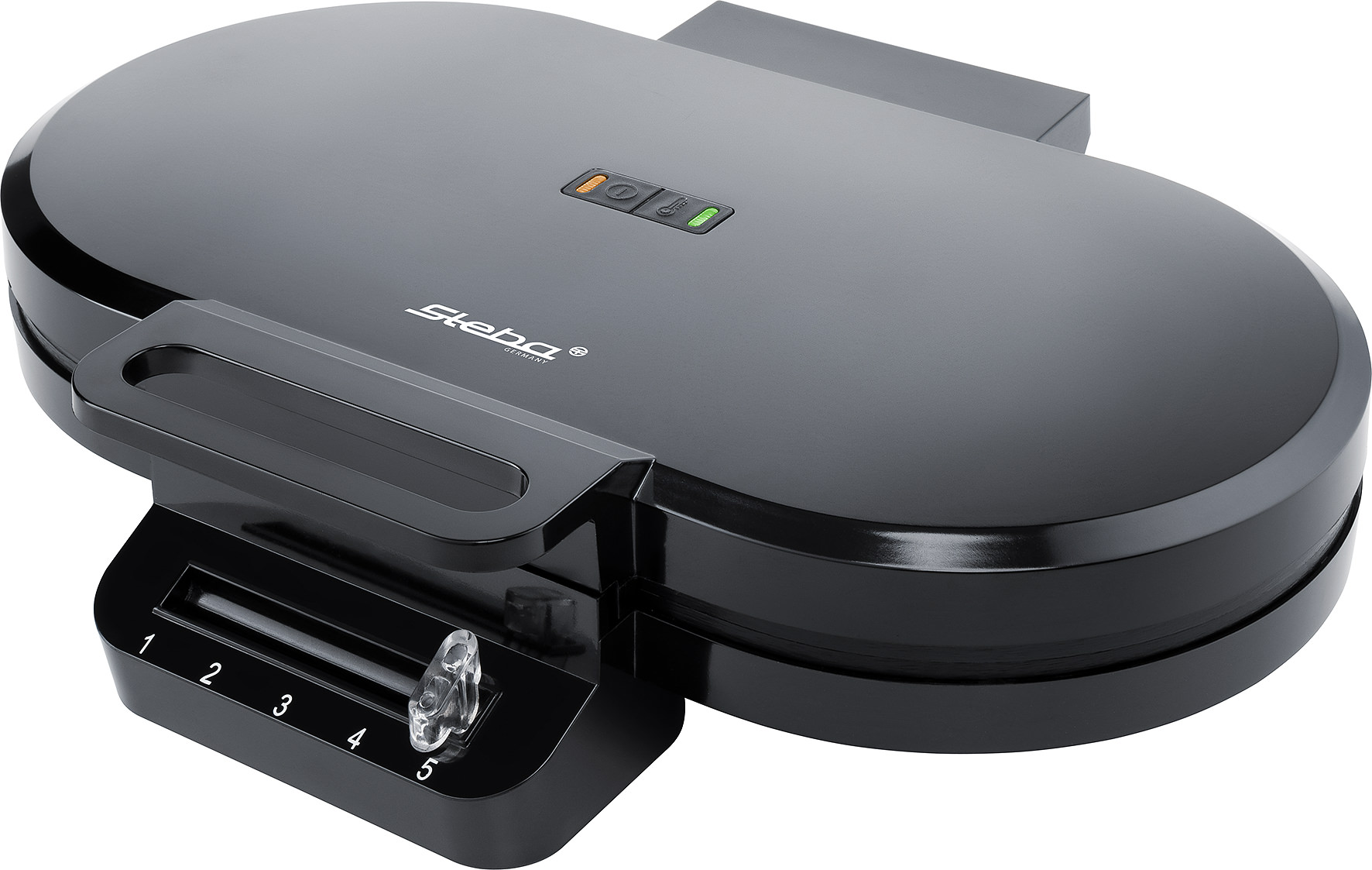 Steba WE 2 Doppel-Waffeleisen – 2 Waffeln gleichzeitig backen, antihaftbeschichtet, für knusprige Ergebnisse 4