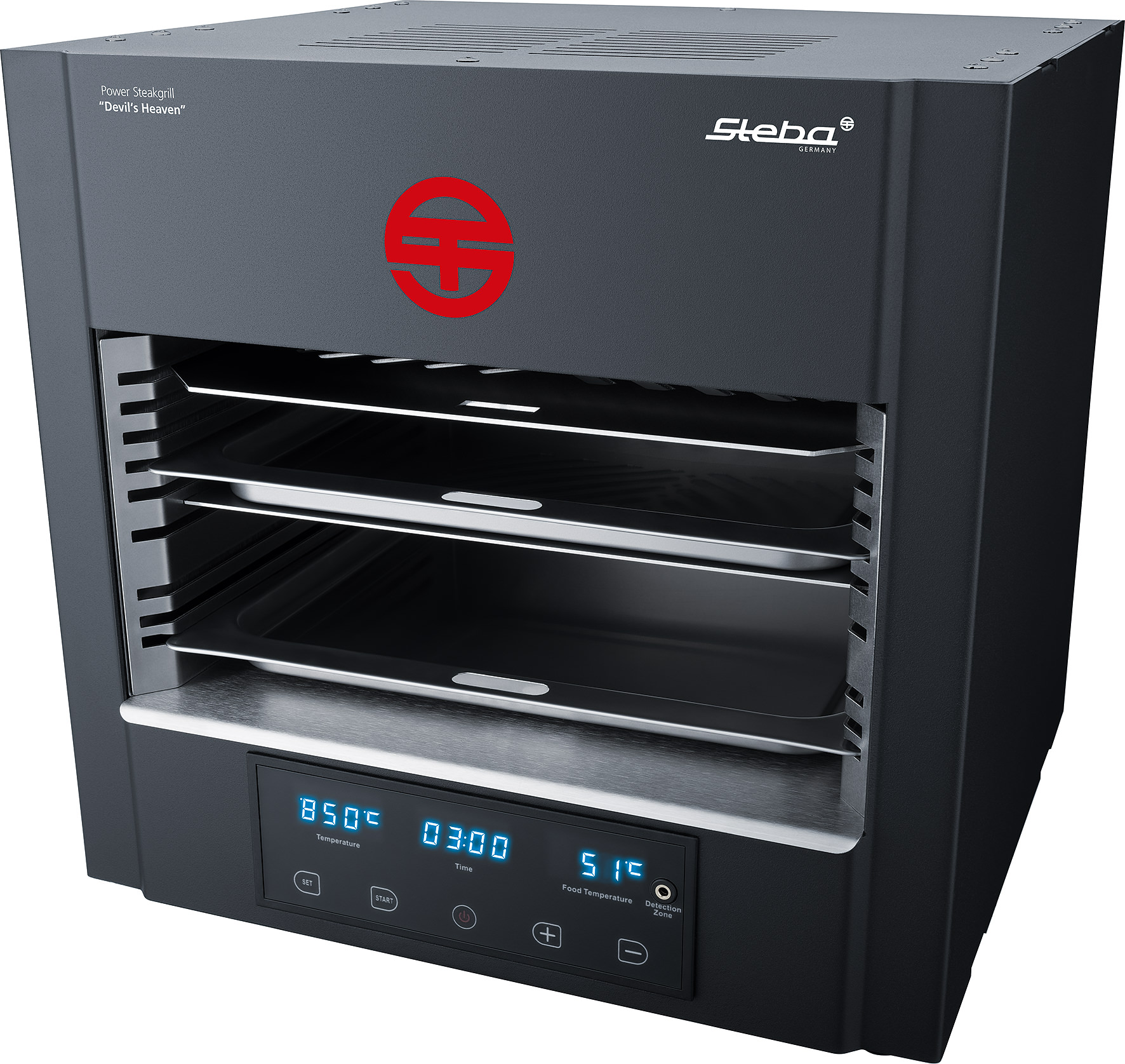 Steba PS E2600 XL Devil's Heaven Power Steakgrill – Elektrogrill 2600W XL-Grillfläche für perfekte Steaks 8