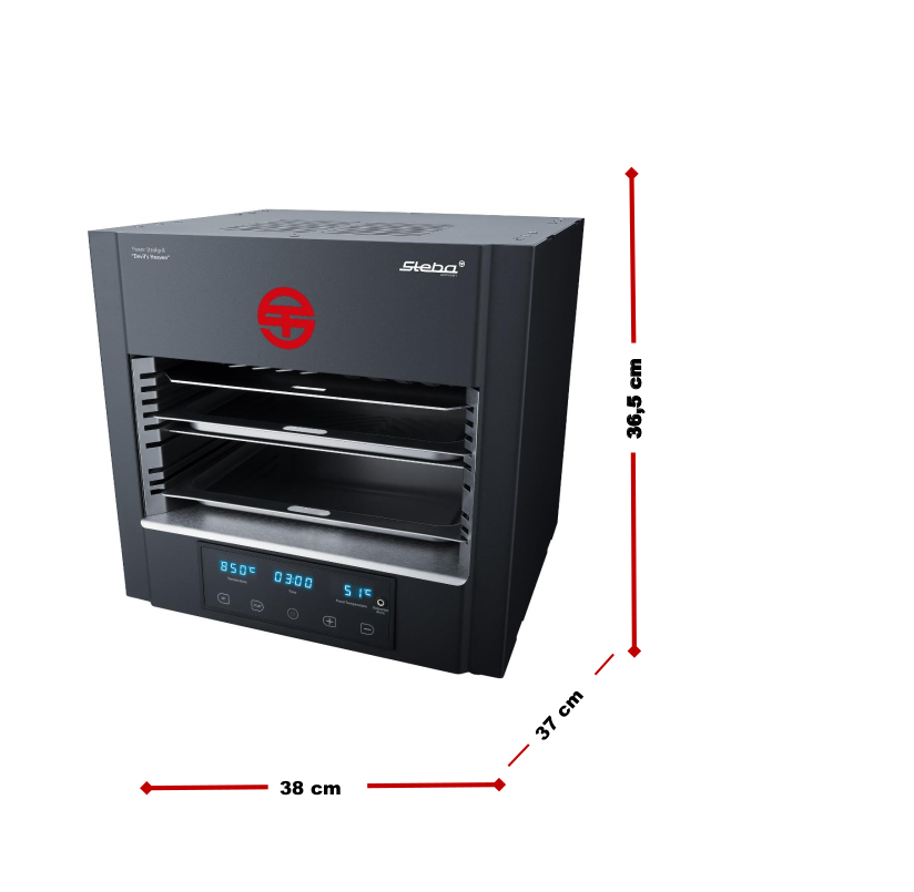 Steba PS E2600 XL Devil's Heaven Power Steakgrill – Elektrogrill 2600W XL-Grillfläche für perfekte Steaks 9