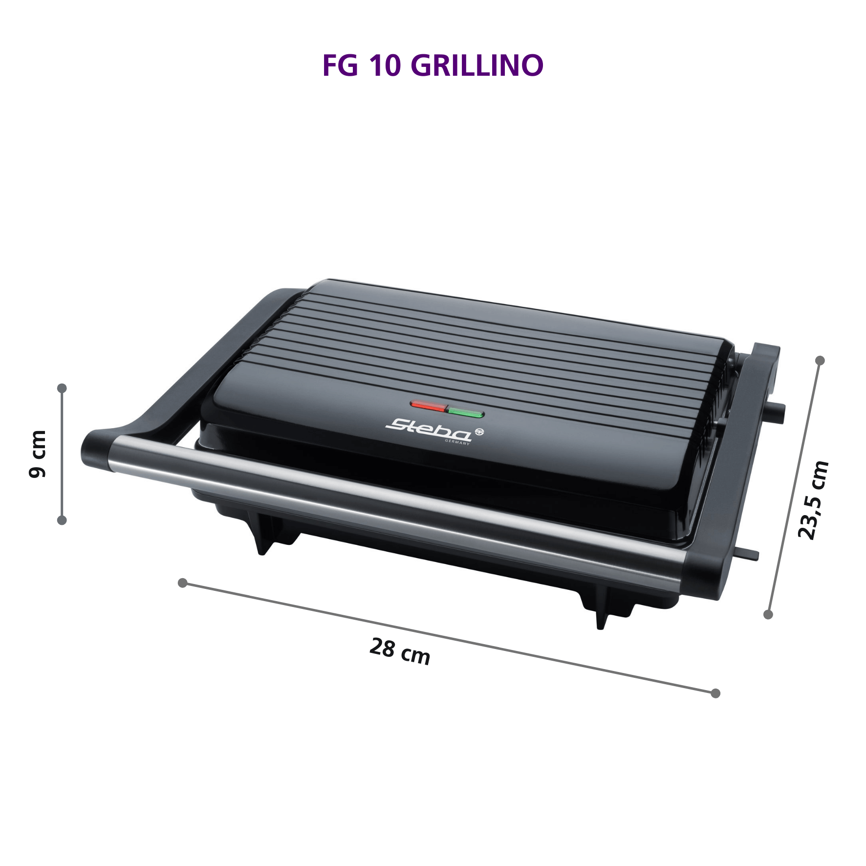 Steba FG 10 GRILLINO Tischgrill – Kompakter Elektrogrill für perfekte Grillergebnisse zu Hause 8
