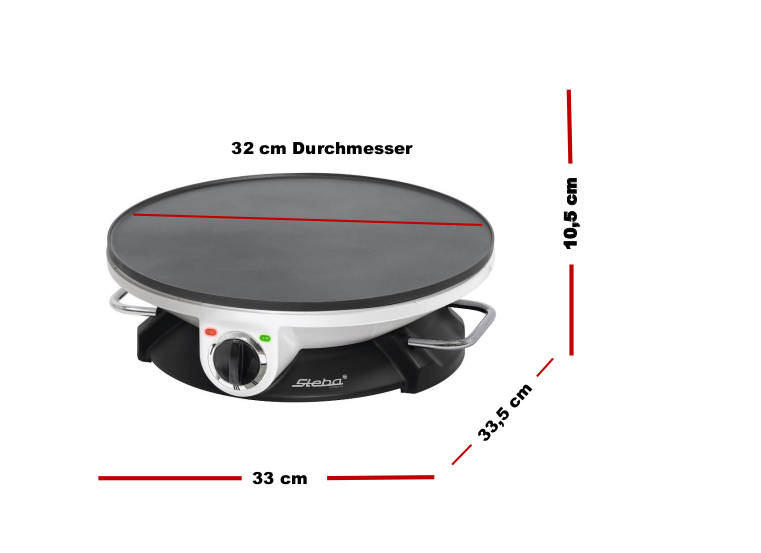 Steba CR 32 Crêpe Maker – Elektrisches Crêpes-Gerät für perfekte Pfannkuchen & Galettes zu Hause 7
