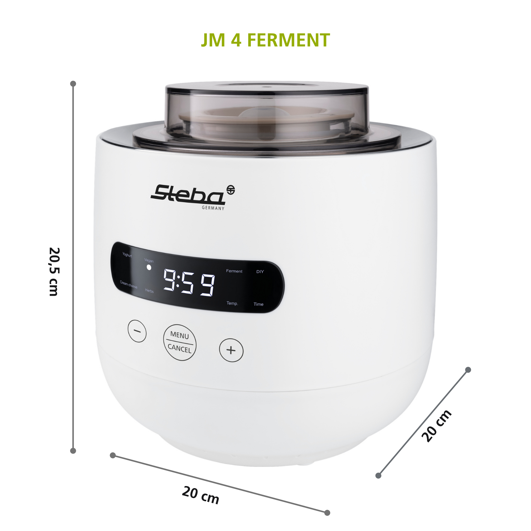 Steba JM 4 FERMENT Joghurtmaker – Elektrischer Joghurtbereiter für cremigen Naturjoghurt & fermentierte Spezialitäten 13