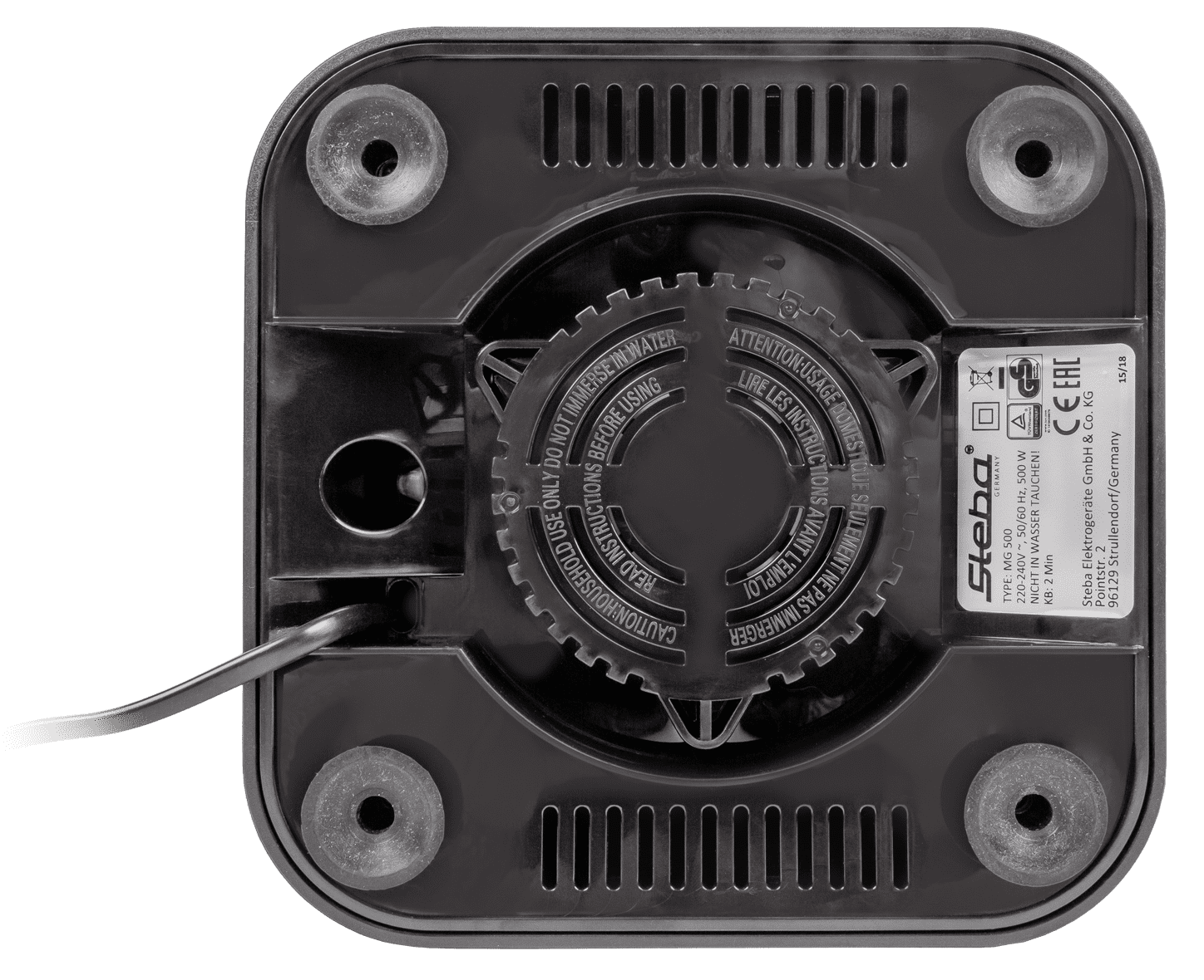 Steba MG 500 Multi Grinder Schwarz – Elektrische Universalmühle für Kaffee, Gewürze & mehr 10