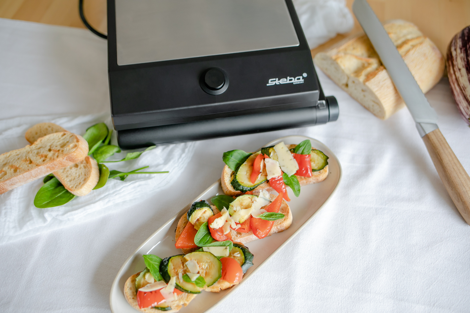 Steba SG 55 Sandwich Maker – Elektrisches Sandwichtoaster mit antihaftbeschichteten Platten für knusprige Sandwiches 15