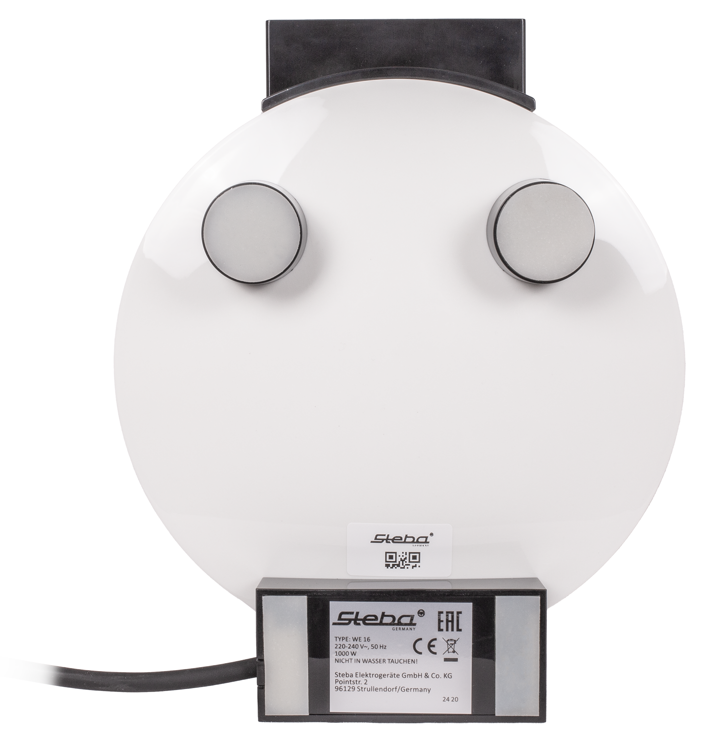 Steba WE 16 Waffeleisen – Knusprige Waffeln mit antihaftbeschichteten Backplatten & stufenloser Temperaturregelung 3