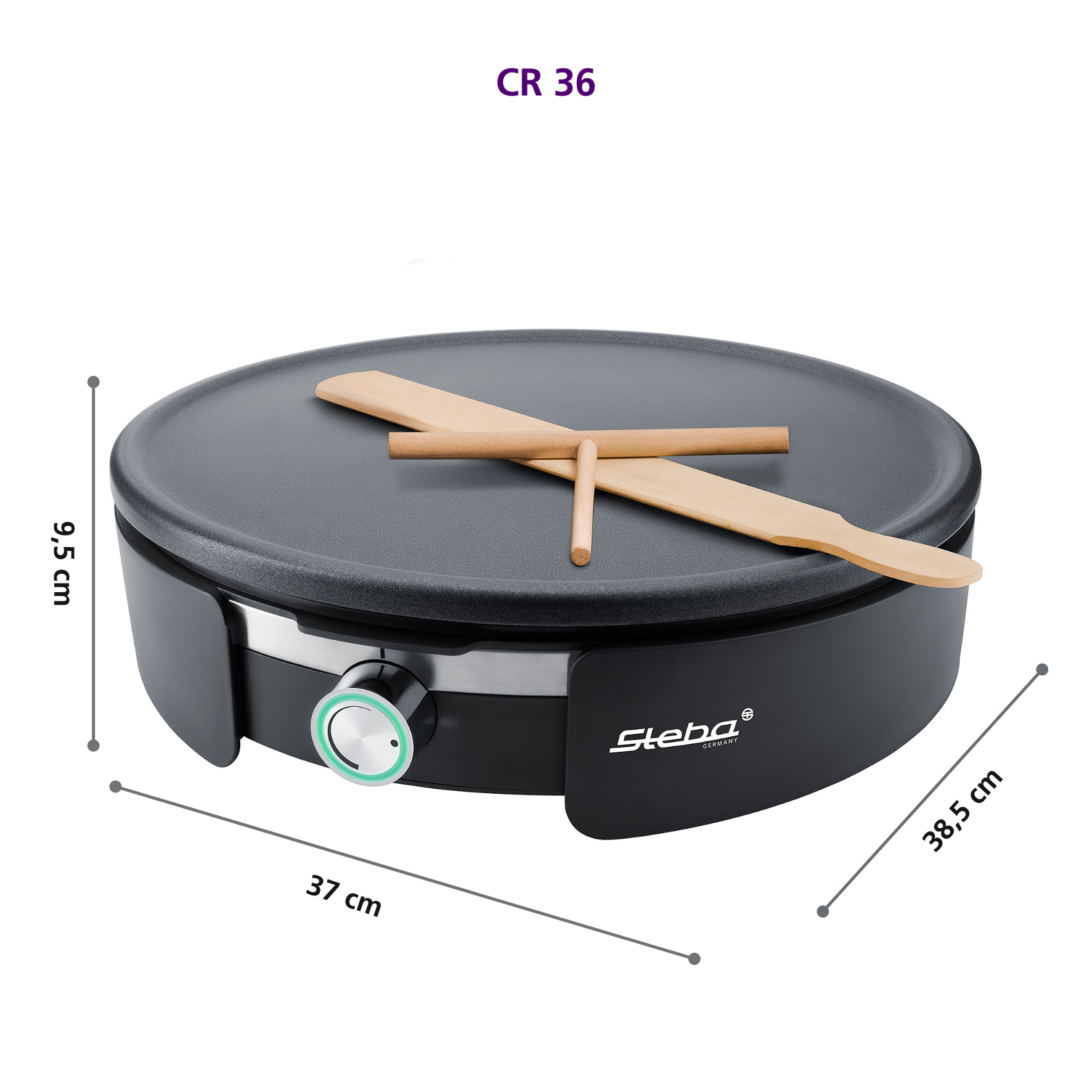 Steba CR 36 Crepe Maker – Elektrisches Crêpes-Gerät für perfekte Crêpes & Pfannkuchen zu Hause 5