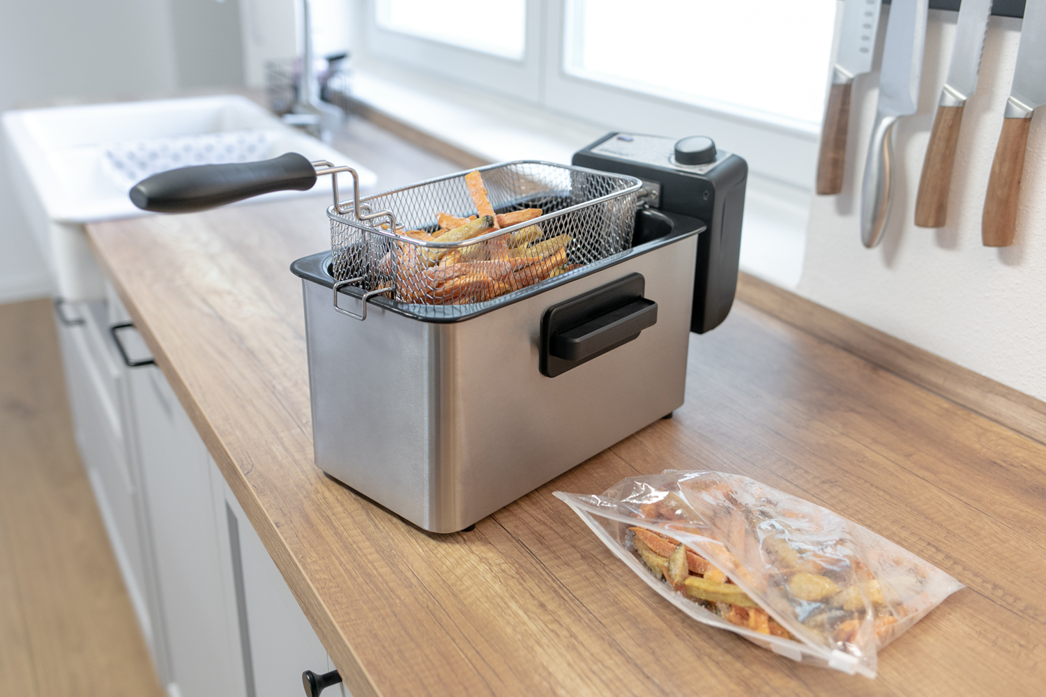 Steba DF 180 Fritteuse Edelstahl 3 Liter – Elektrische Heißöl-Fritteuse für knusprige Ergebnisse 3