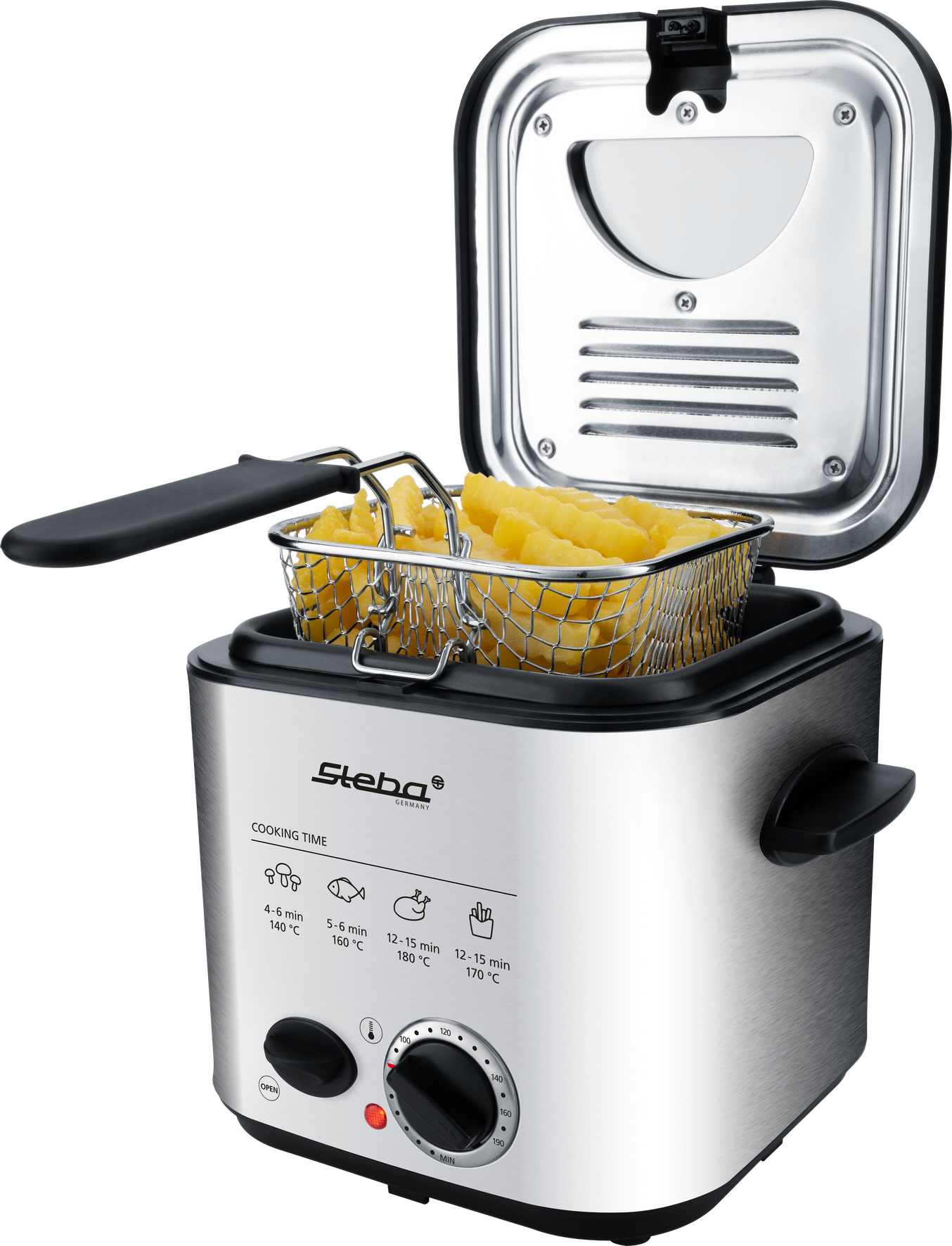 Steba DF 95 Mini-Fritteuse mit Fondue-Set – Kompaktes 2-in-1 Küchengerät für Frittieren & Fondue 4