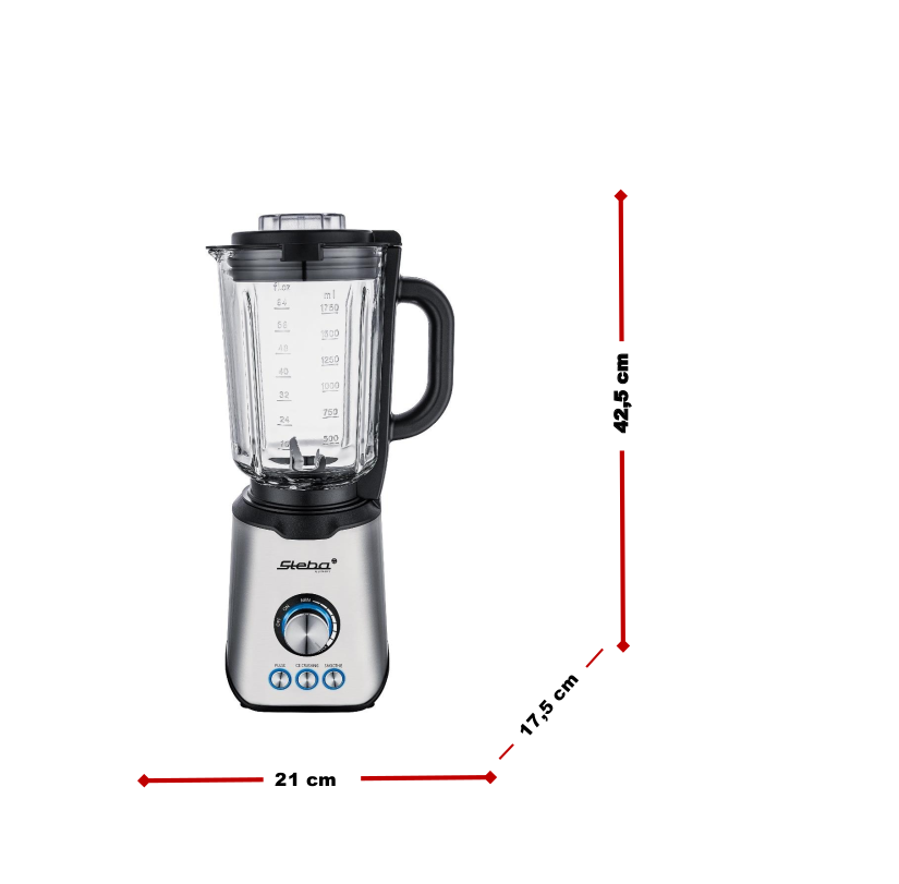 Steba MX 4 Plus Standmixer mit Zerkleinerer – Leistungsstarker Hochleistungsmixer für Smoothies, Suppen & mehr 5