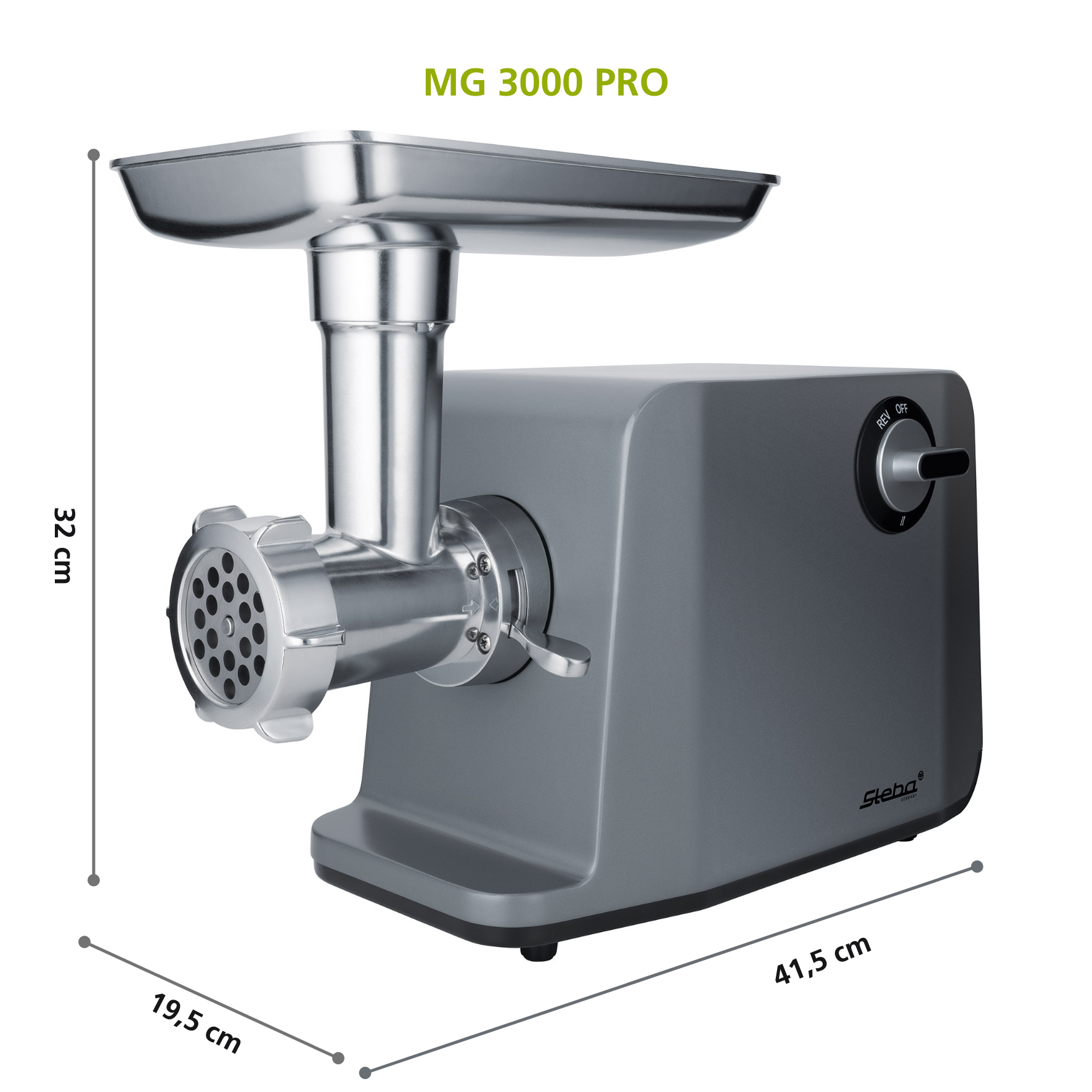 Steba MG 3000 PRO Fleischwolf – Leistungsstarker Profi-Fleischwolf für frisches Hackfleisch & Wurstherstellung 3