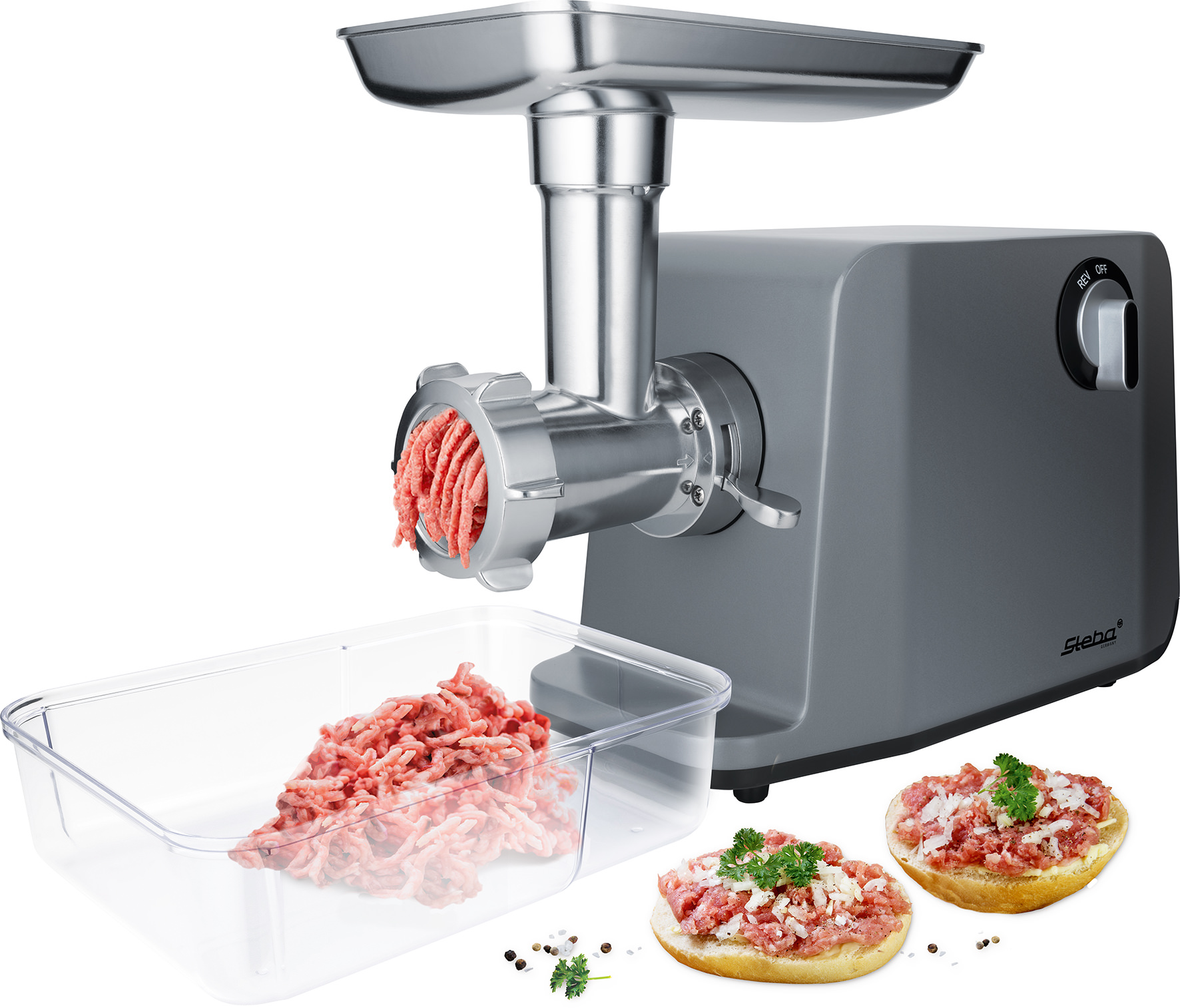Steba MG 3000 PRO Fleischwolf – Leistungsstarker Profi-Fleischwolf für frisches Hackfleisch & Wurstherstellung 7